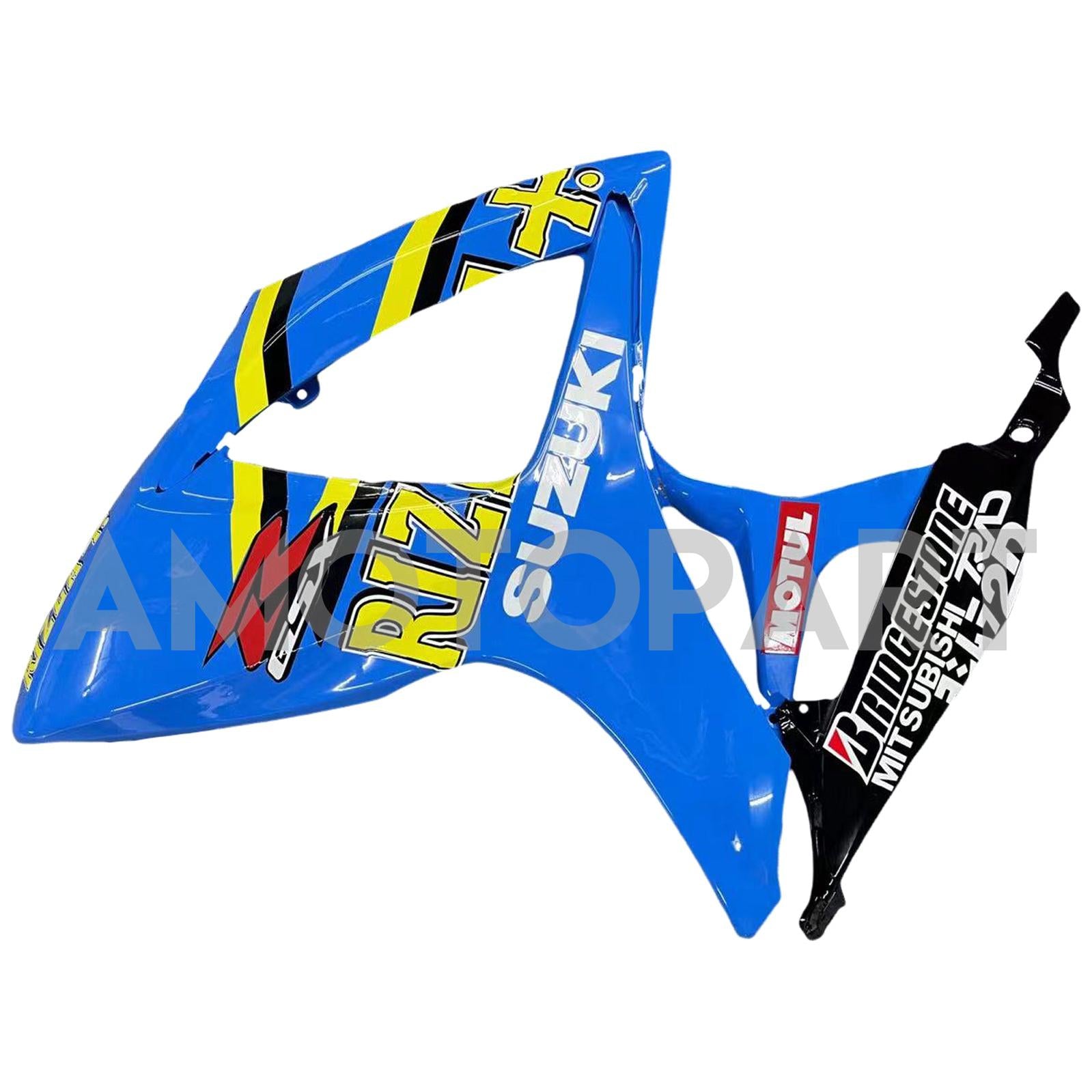 Amotopart 2006-2007 GSXR600750 Suzuki Fairing Blue with Logo Kit