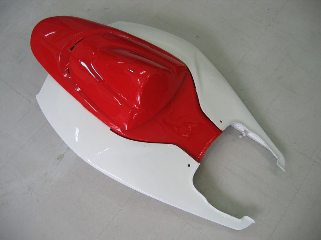 Amotopart 2006-2007 GSXR 600750 スズキ フェアリング ホワイト & レッド キット