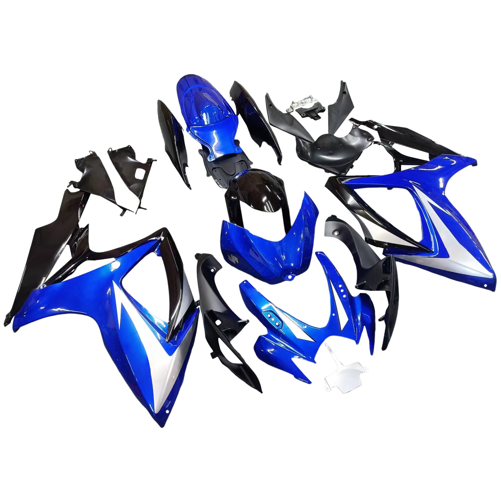 Amotopart 2006-2007 GSXR600750 Suzuki Fairing Blue Kit