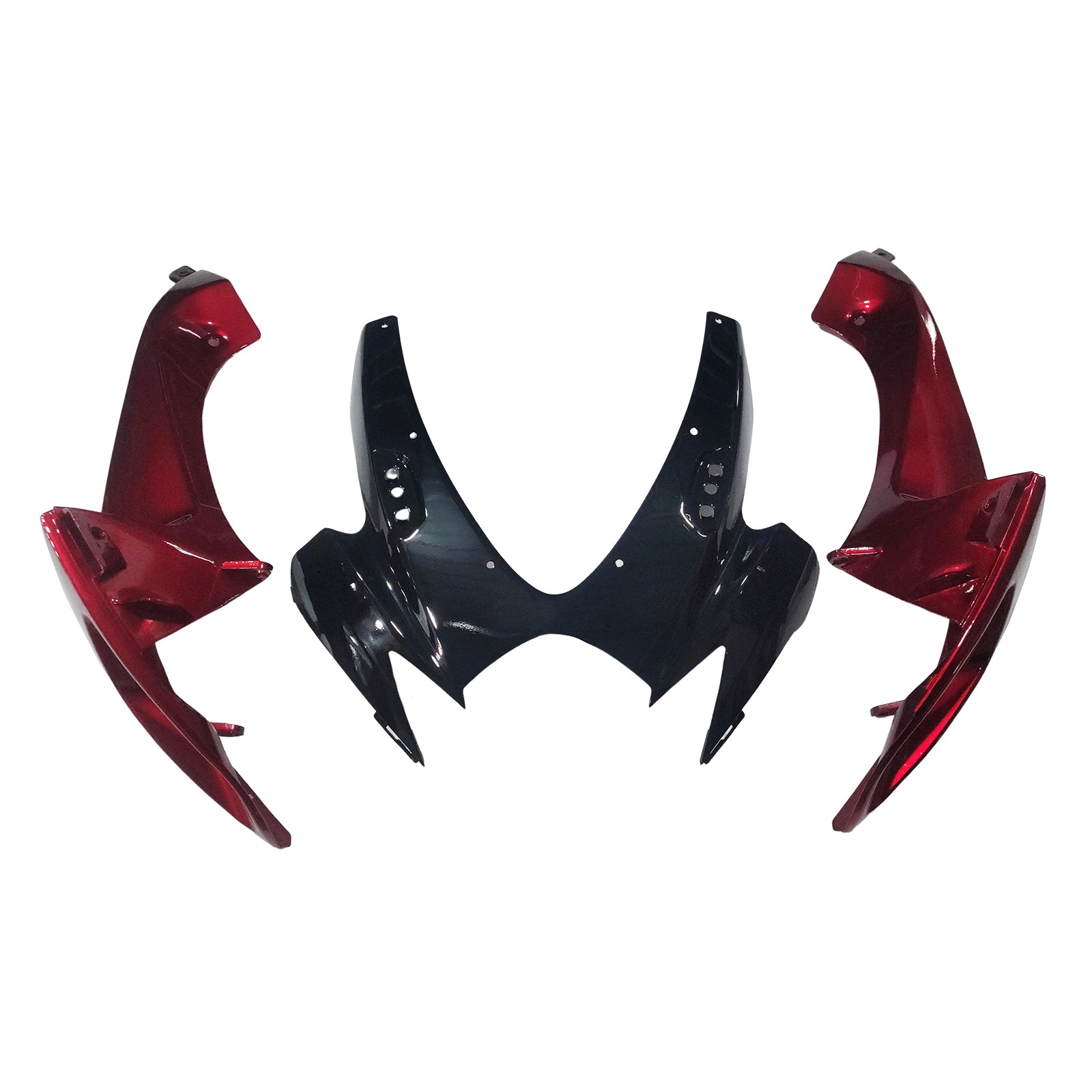 Amotopart 2006–2007 Suzuki GSXR 600/750 Schwarz-Rot-Verkleidungsset