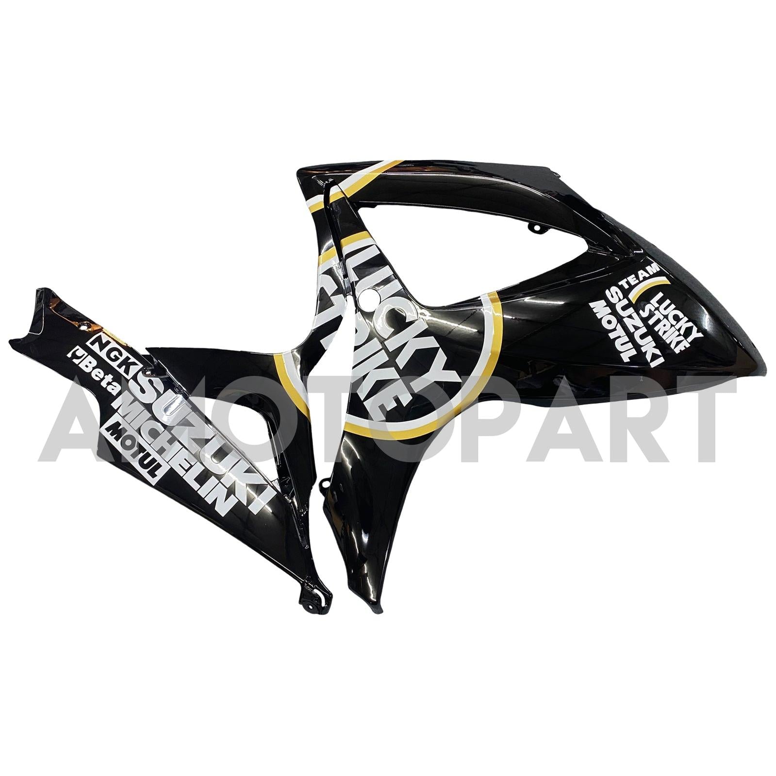 Amotopart 2006-2007 Suzuki GSXR 600/750 Black with Accent Fairing Kit
