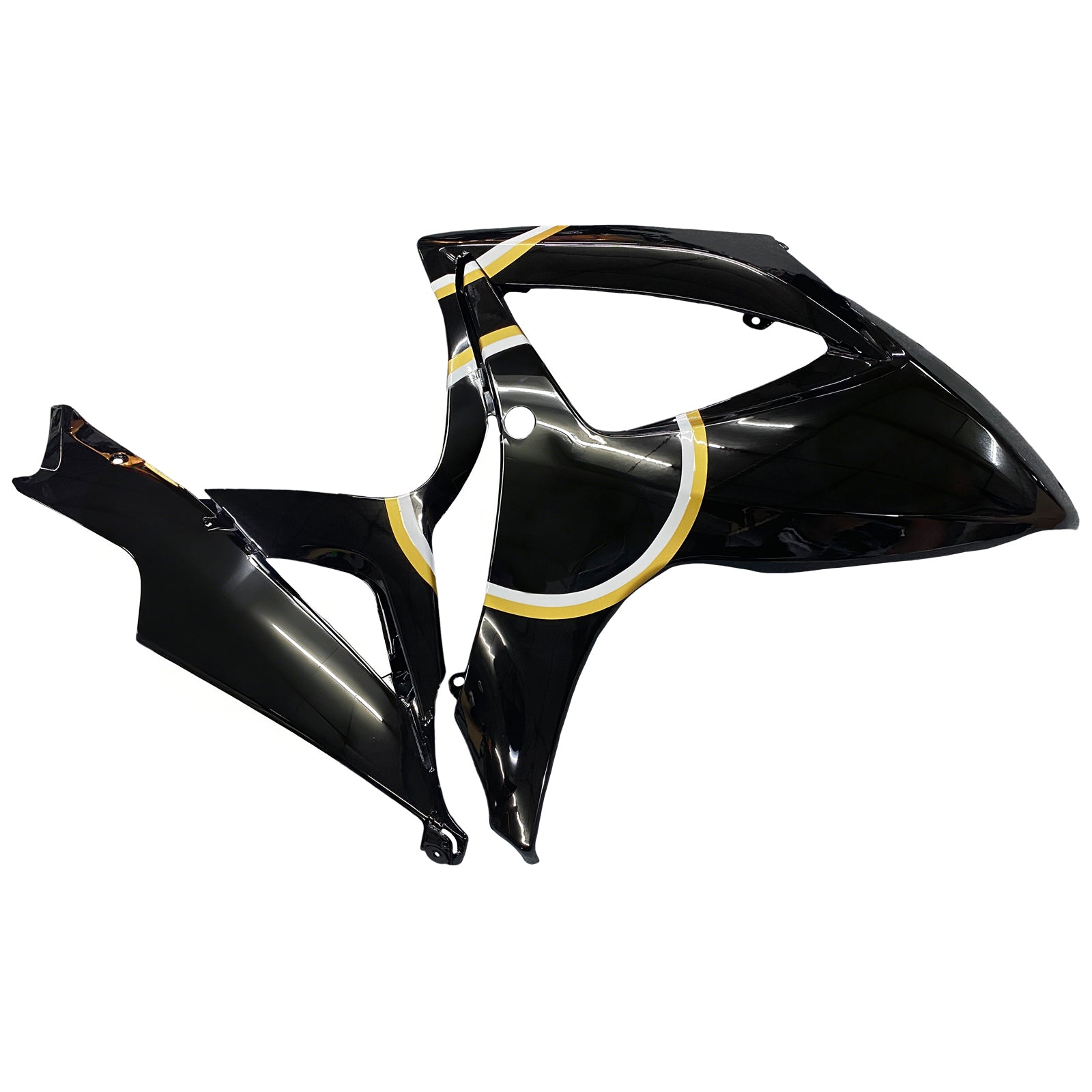 Amotopart 2006-2007 Suzuki GSXR 600/750 negro con kit de carenado decorativo