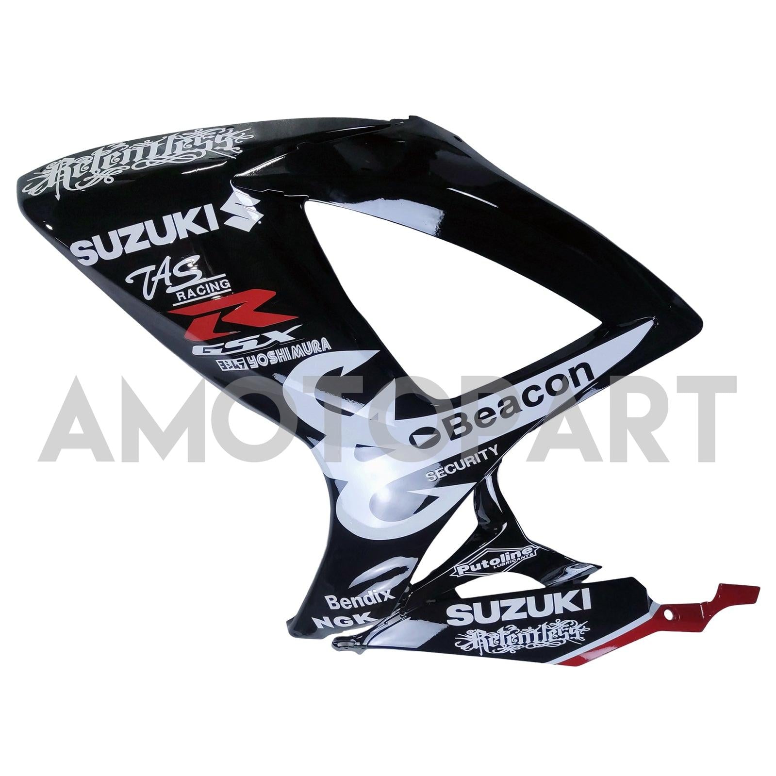 Amotopart 2006-2007 Suzuki GSXR 600/750 Black White Fairing Kit