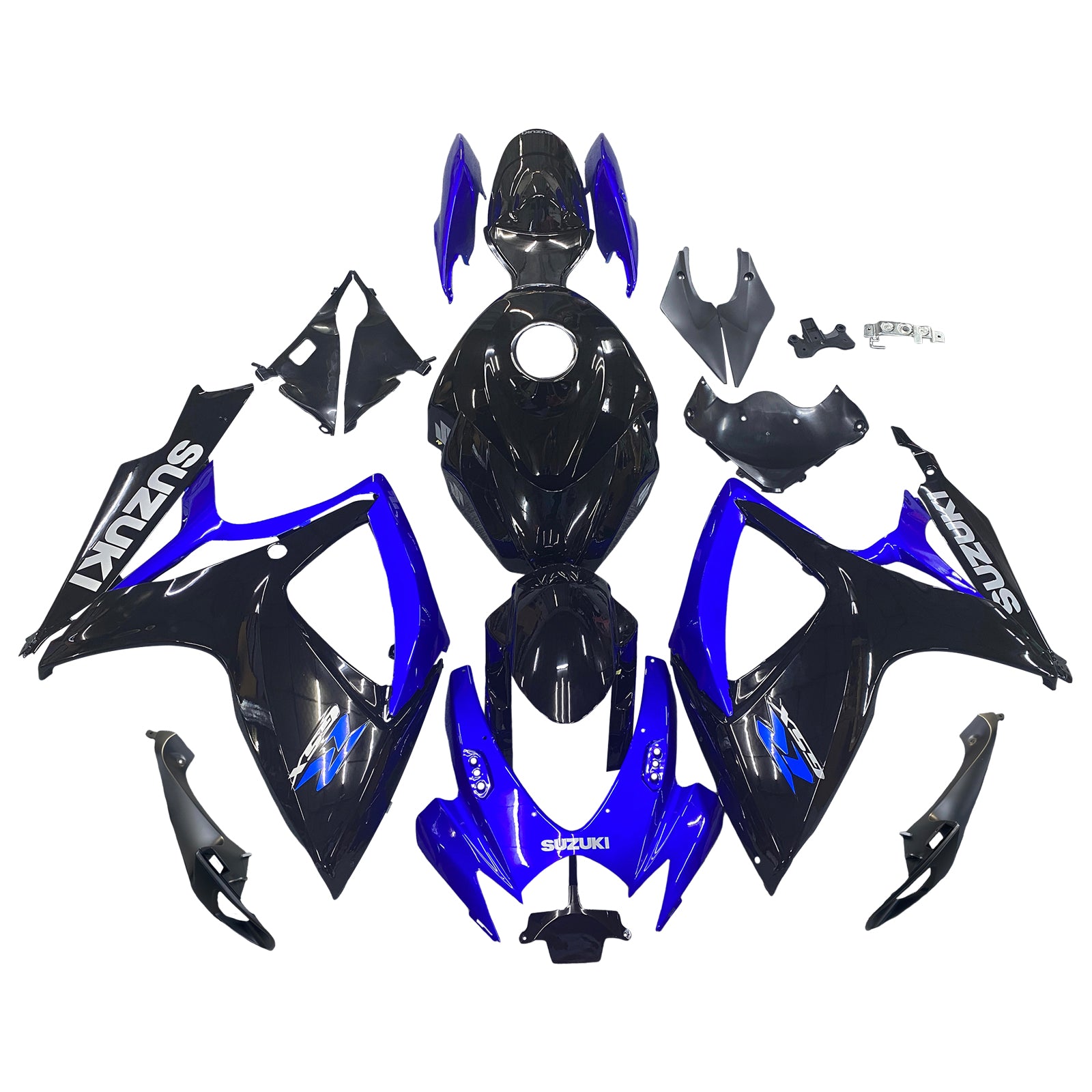 Amotopart 2006-2007 Suzuki GSXR 600/750 Blue & Black Style2 Failing Kit