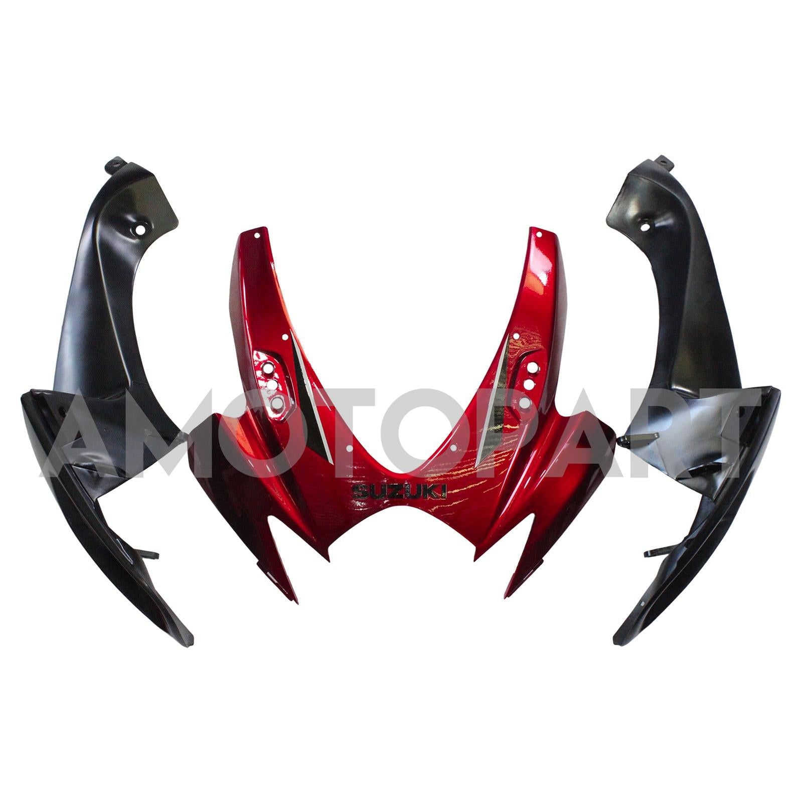Amotopart Suzuki GSXR 600/750 Rouge 2006-2007&Kit de carénage noir