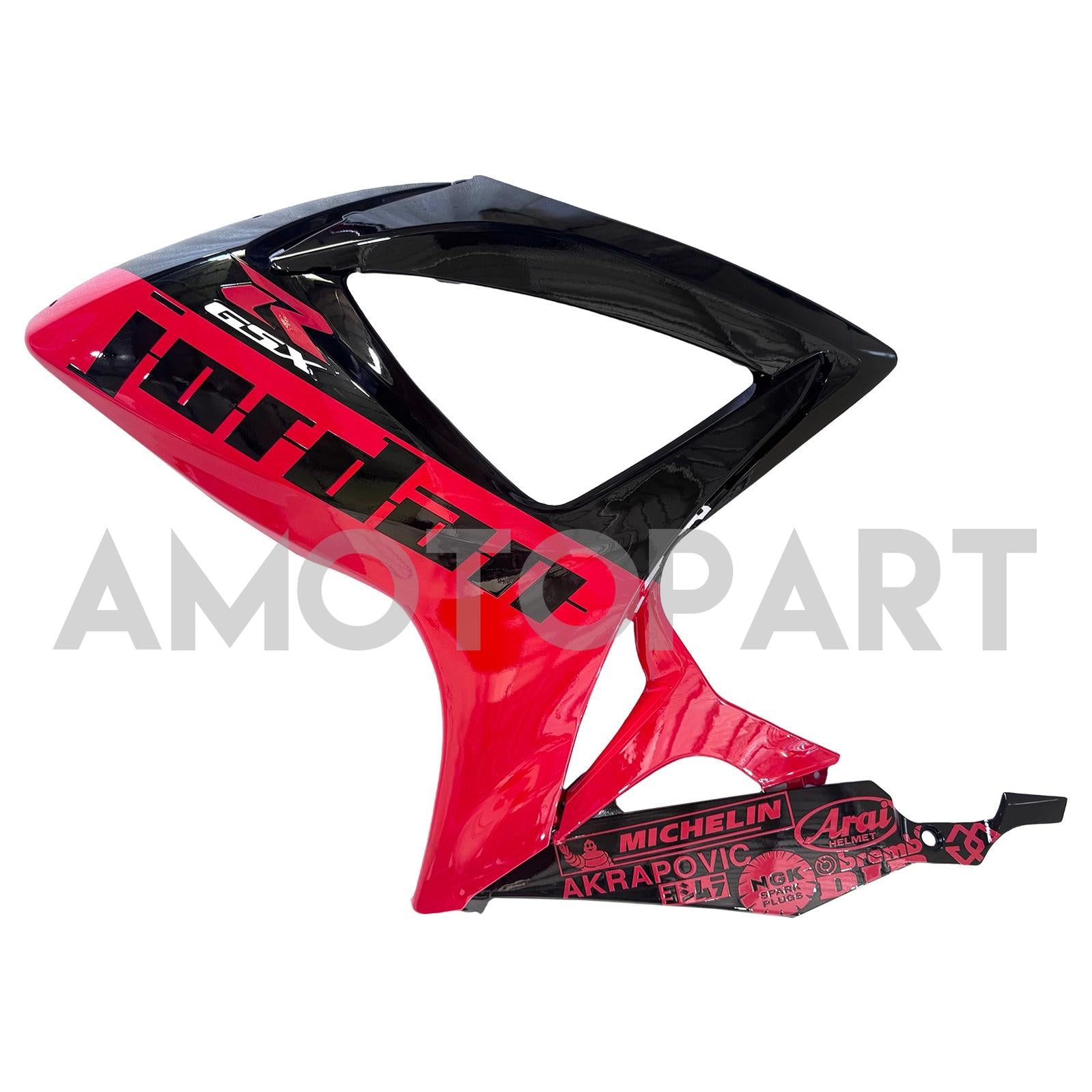 Amotopart 2006-2007 Suzuki GSXR 600/750 Jordan Black & Red Fairing Kit