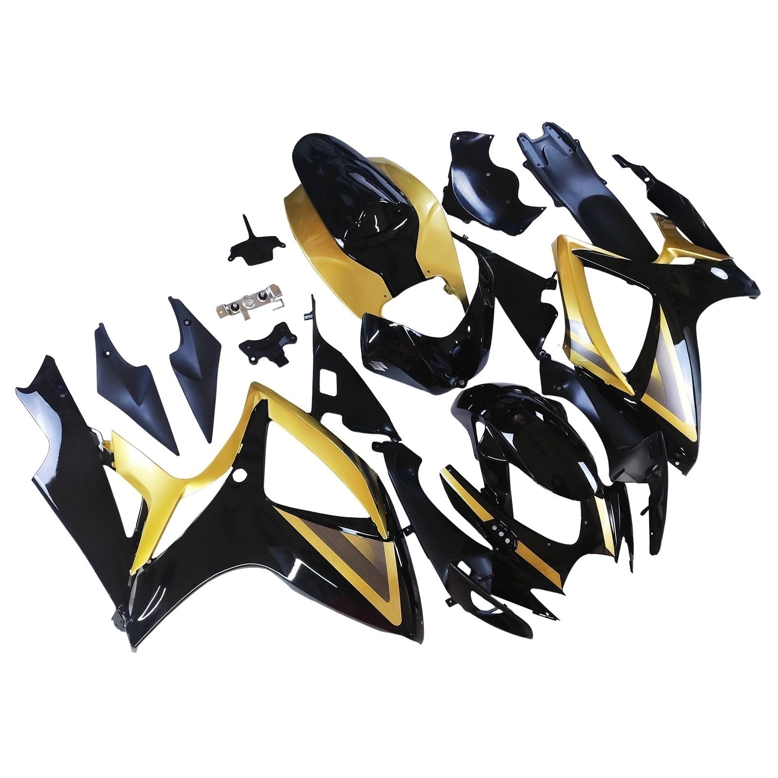 Amotopart 2006-2007 Suzuki GSXR 600/750 Black&Gold Fairing Kit