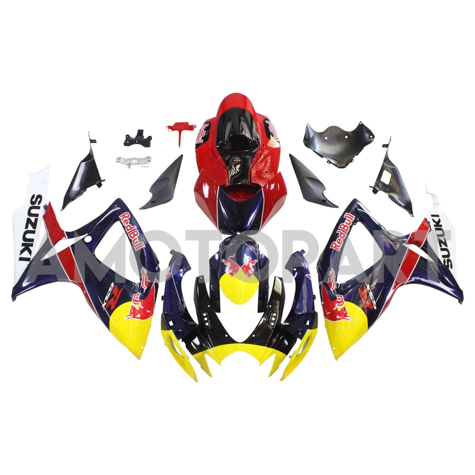 AMOTOPART 2006-2007 SUZUKI GSXR 600/750光沢のある黄色のブルフェアリングキット