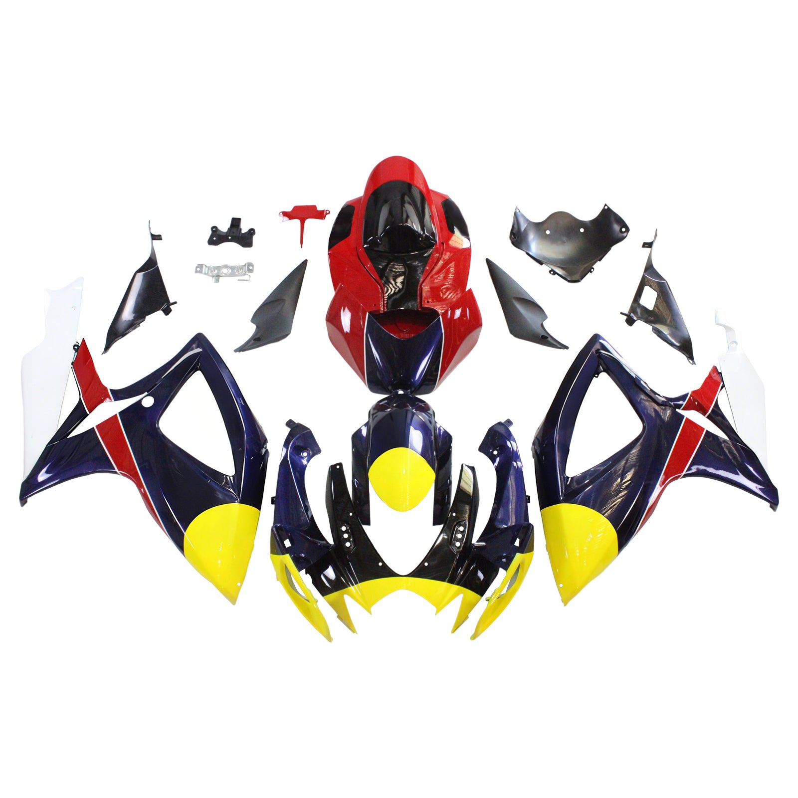 Amotopart 2006-2007 Kit carena Suzuki GSXR 600/750 Rosso&Blu