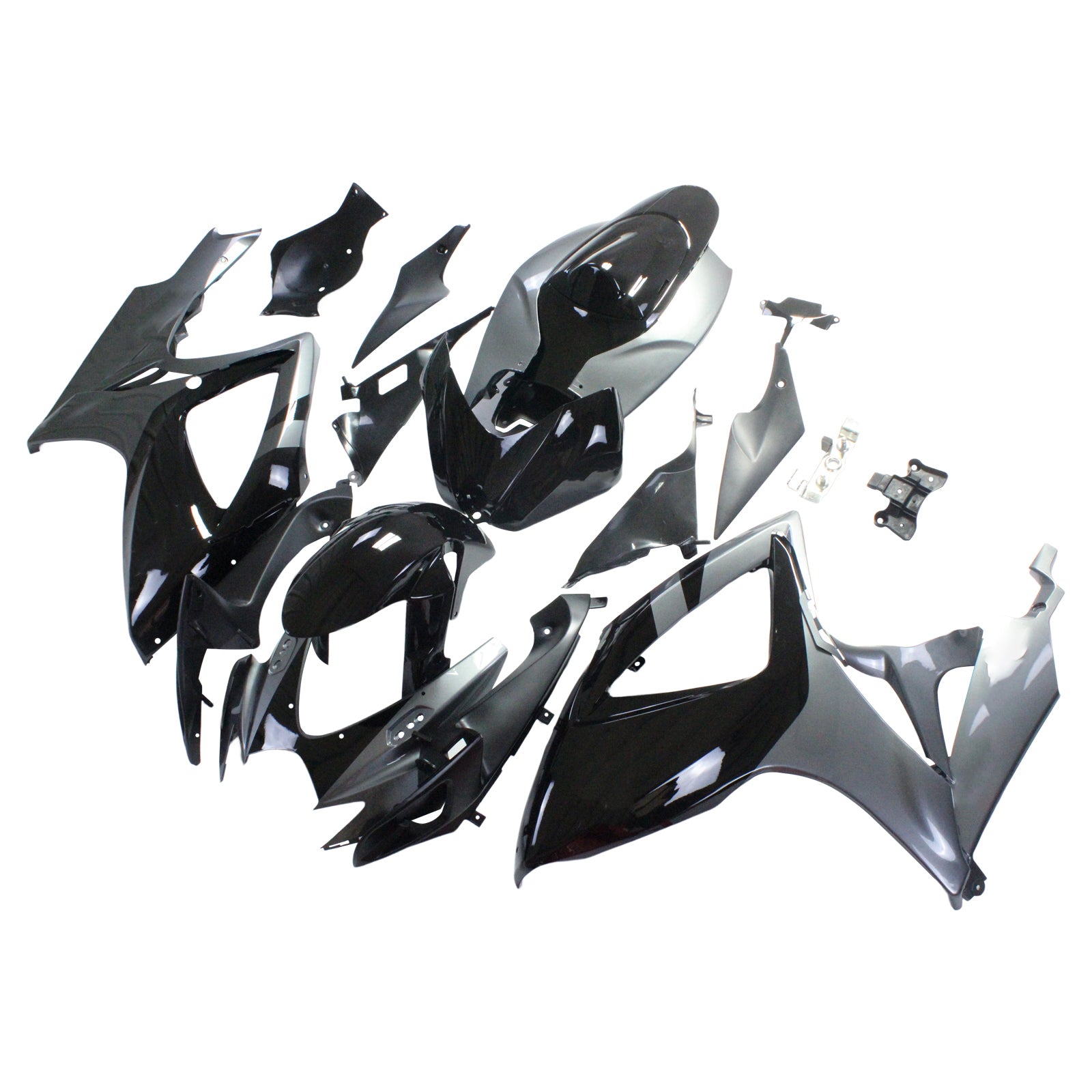 Amotopart 2006-2007 Suzuki GSXR 600/750 Grey&Black Fairing Kit