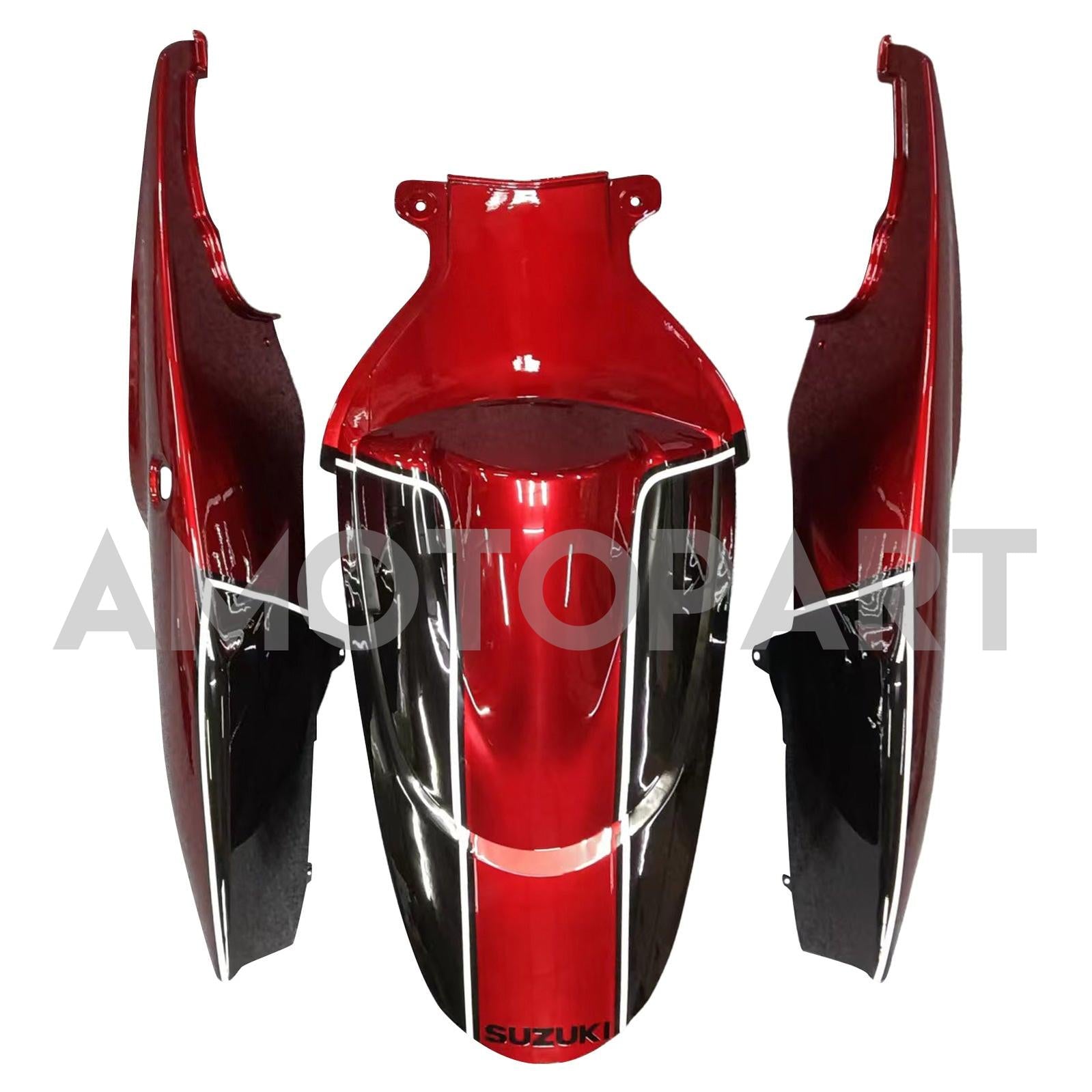 Amotopart Suzuki GSXR 600/750 Noir 2006-2007&Kit de carénage rouge