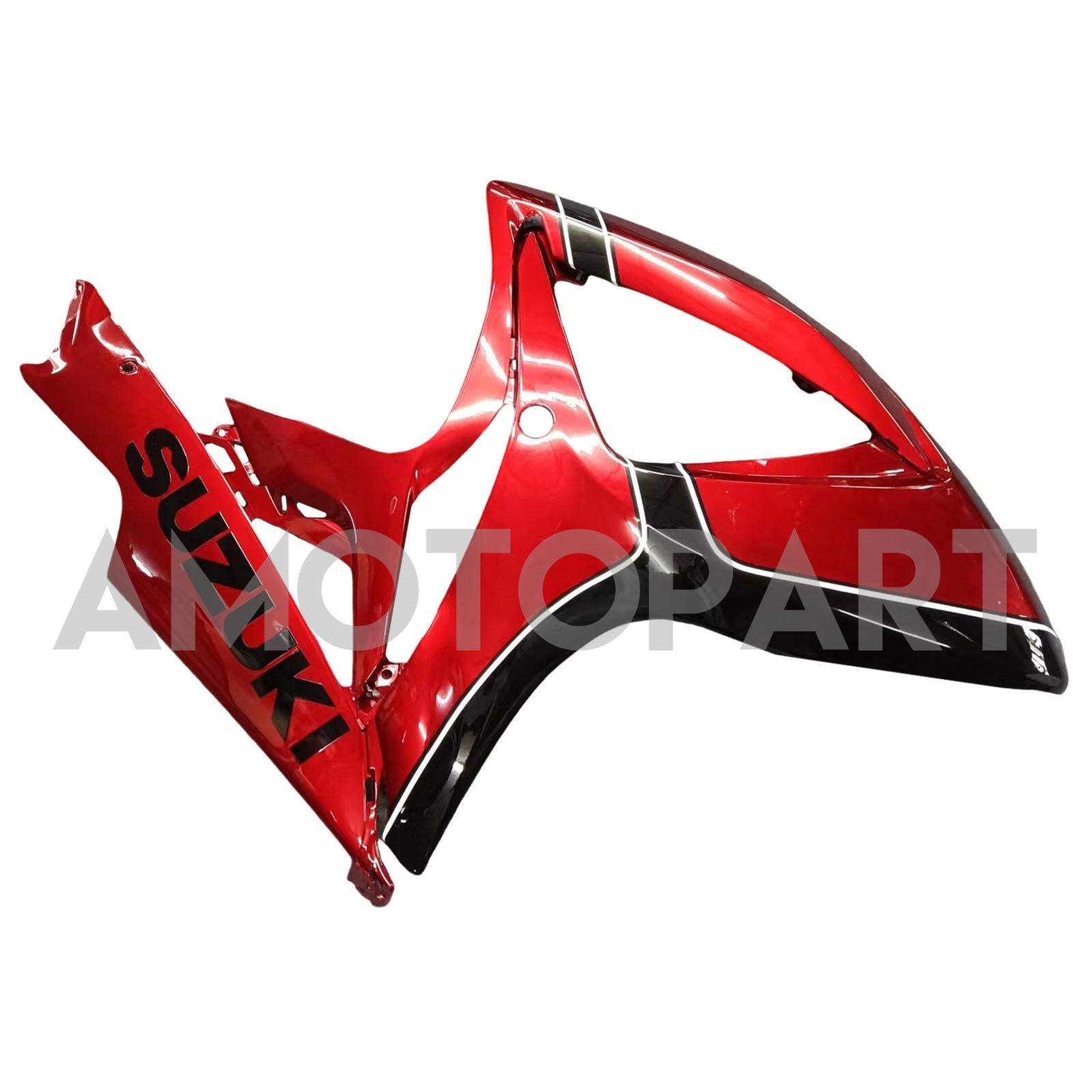 Amotopart Suzuki GSXR 600/750 Noir 2006-2007&Kit de carénage rouge