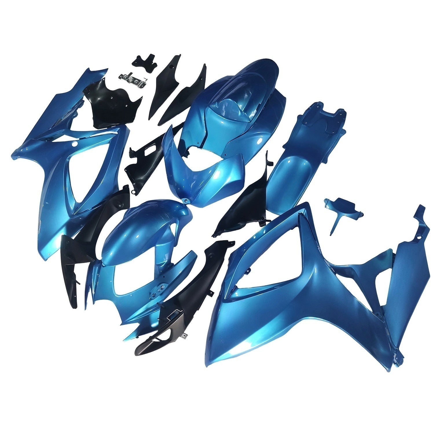 Amotopart 2006-2007 Suzuki GSXR 600/750 Glossy Blue Fairing Kit