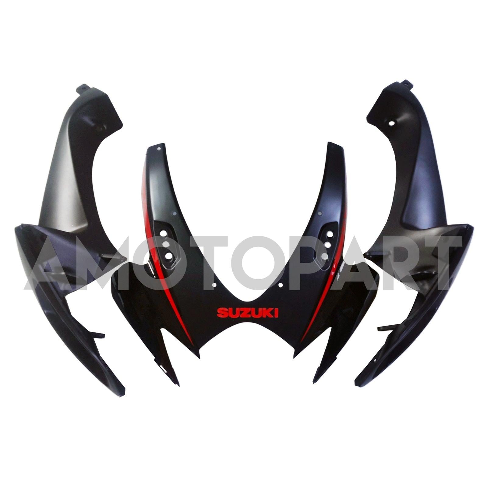Amotopart 2006-2007 Suzuki GSXR 600/750 Matte Black&Red Fairing Kit