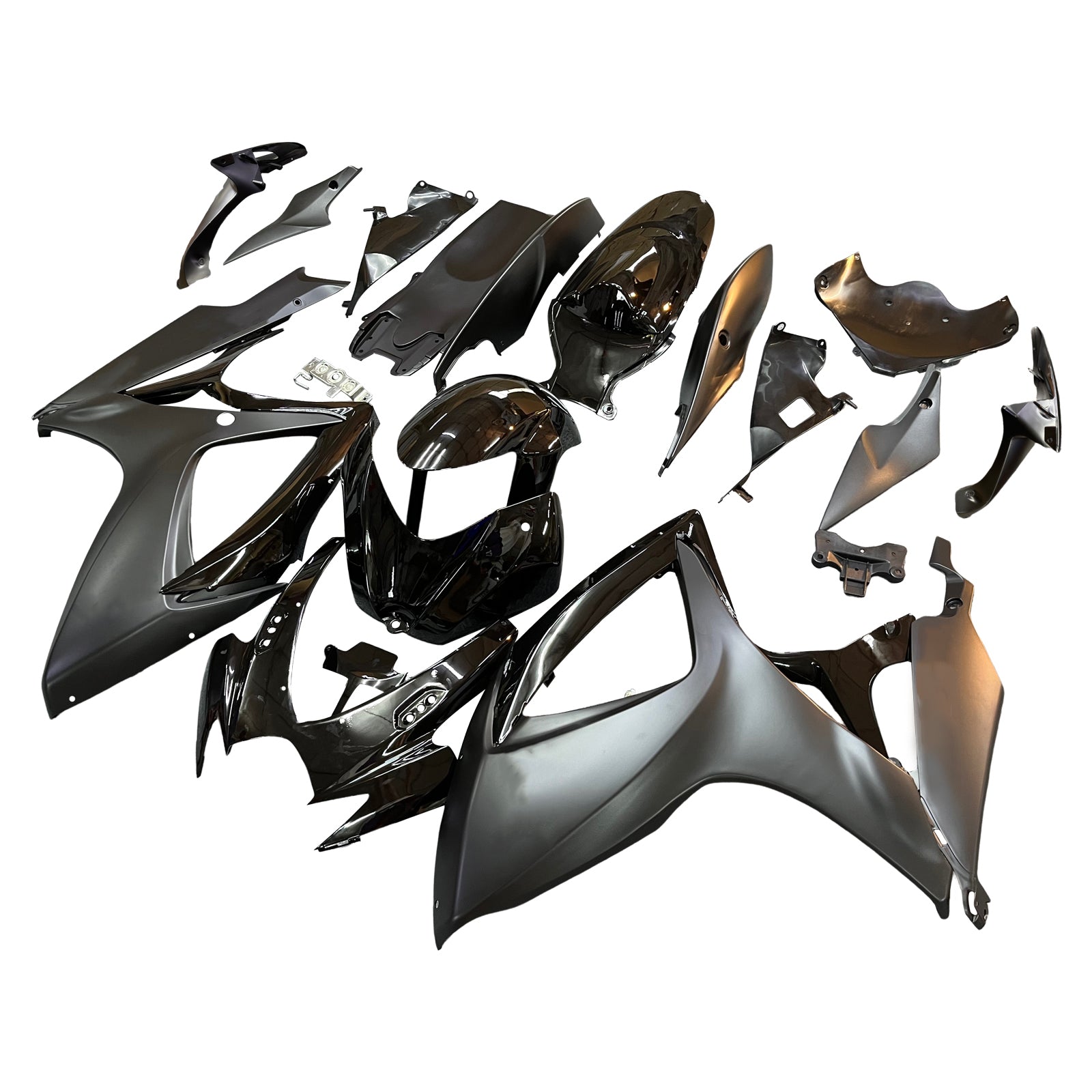 Amotopart 2006-2007 Suzuki GSXR 600/750 Kit de carénage noir de style noir mat