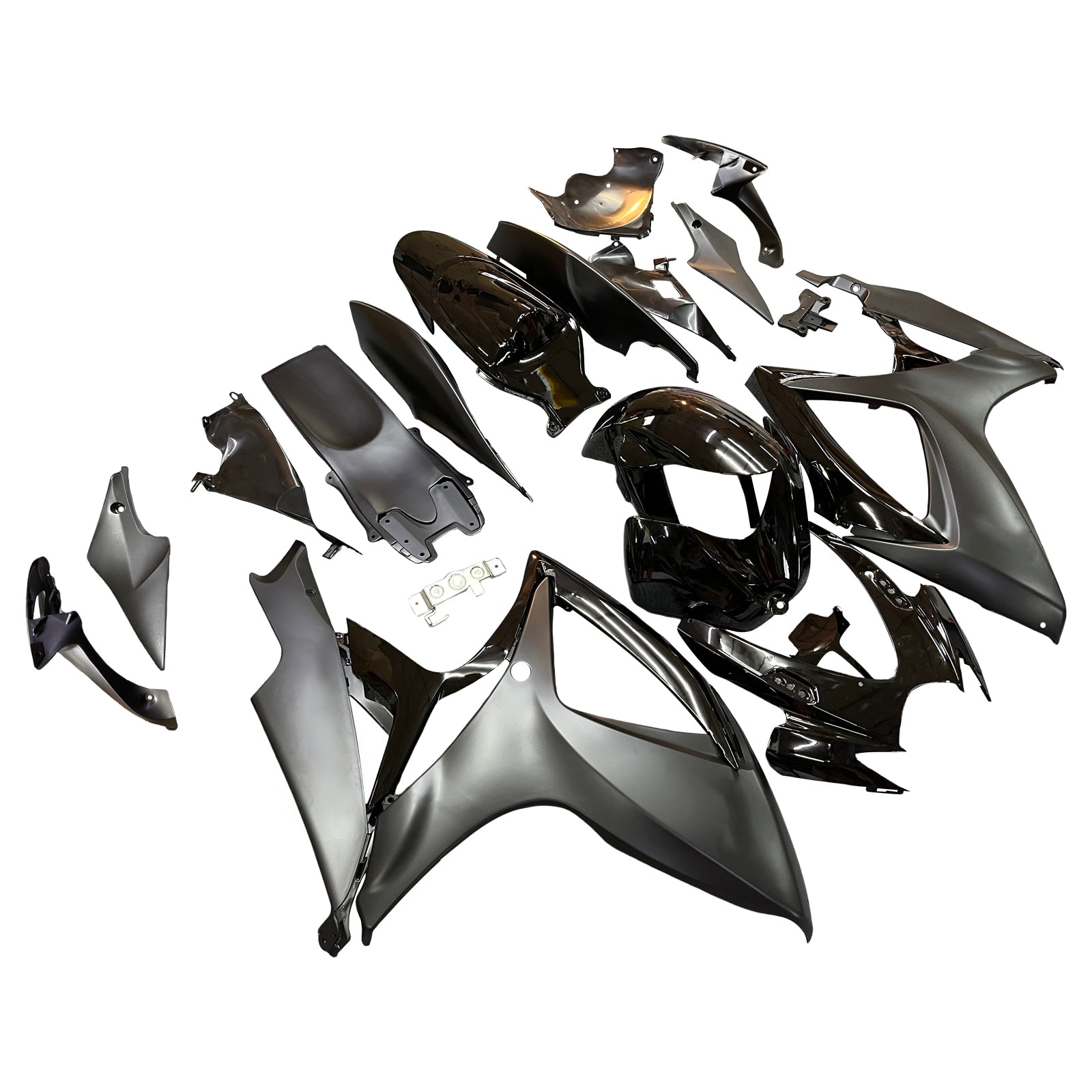 Amotopart 2006-2007 Suzuki GSXR 600/750 Kit de carénage noir de style noir mat