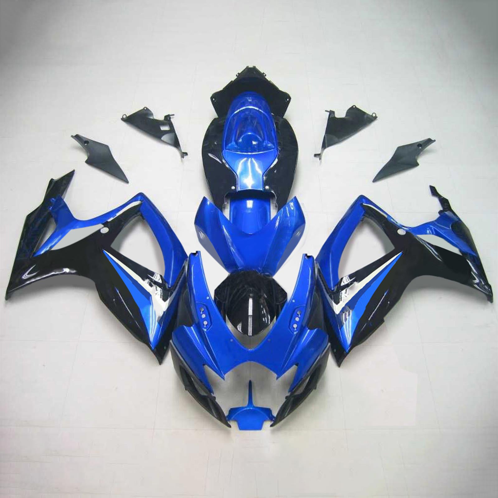 Amotopart 2006-2007 Suzuki GSXR 600/750 Blue & Black Style4 Fairing Kit