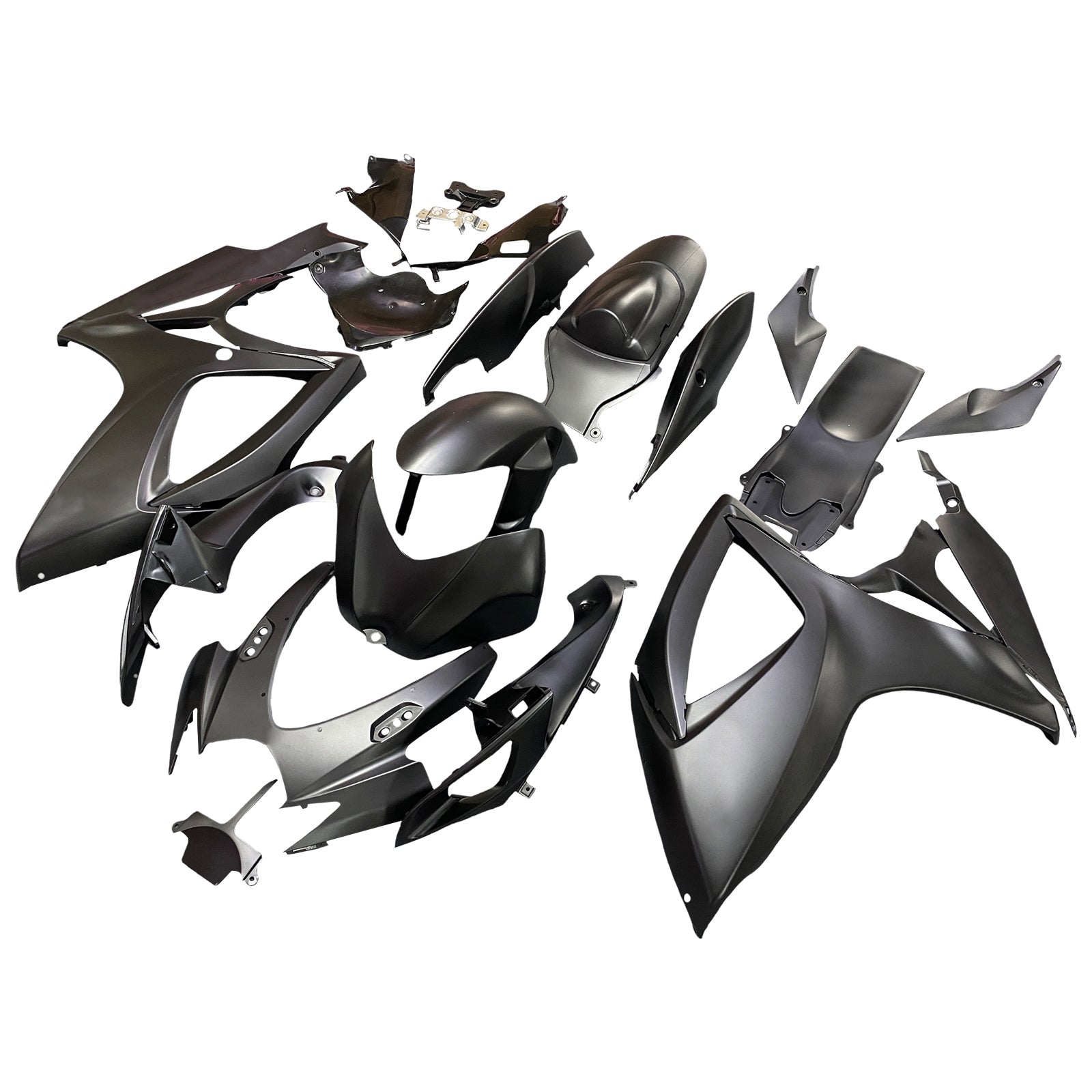 Amotopart 2006-2007 Suzuki GSXR 600/750 Matte Black Fairing Kit