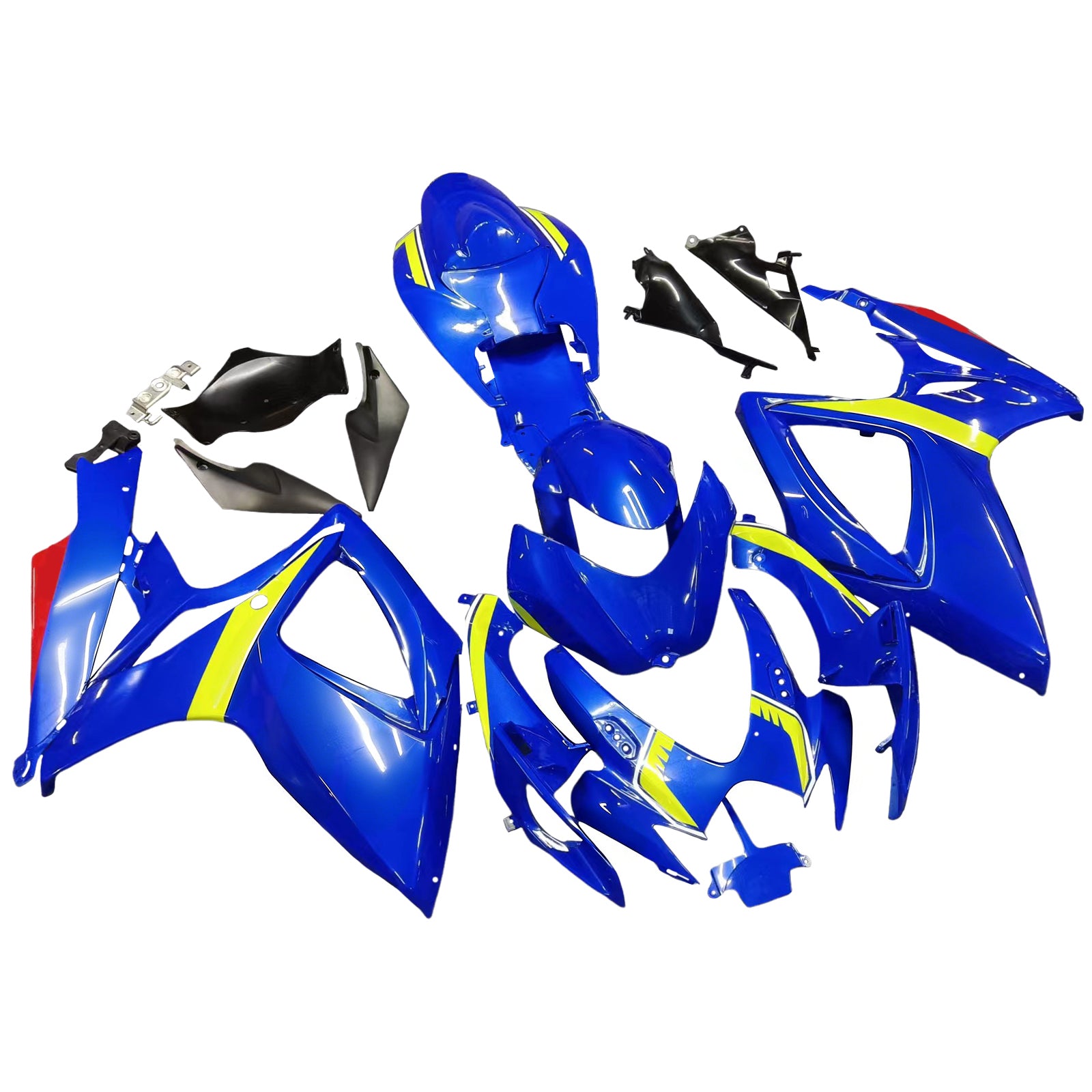 Amotopart 2006-2007 Suzuki GSXR 600/750 Yellow & Blue Style1 kuipkit