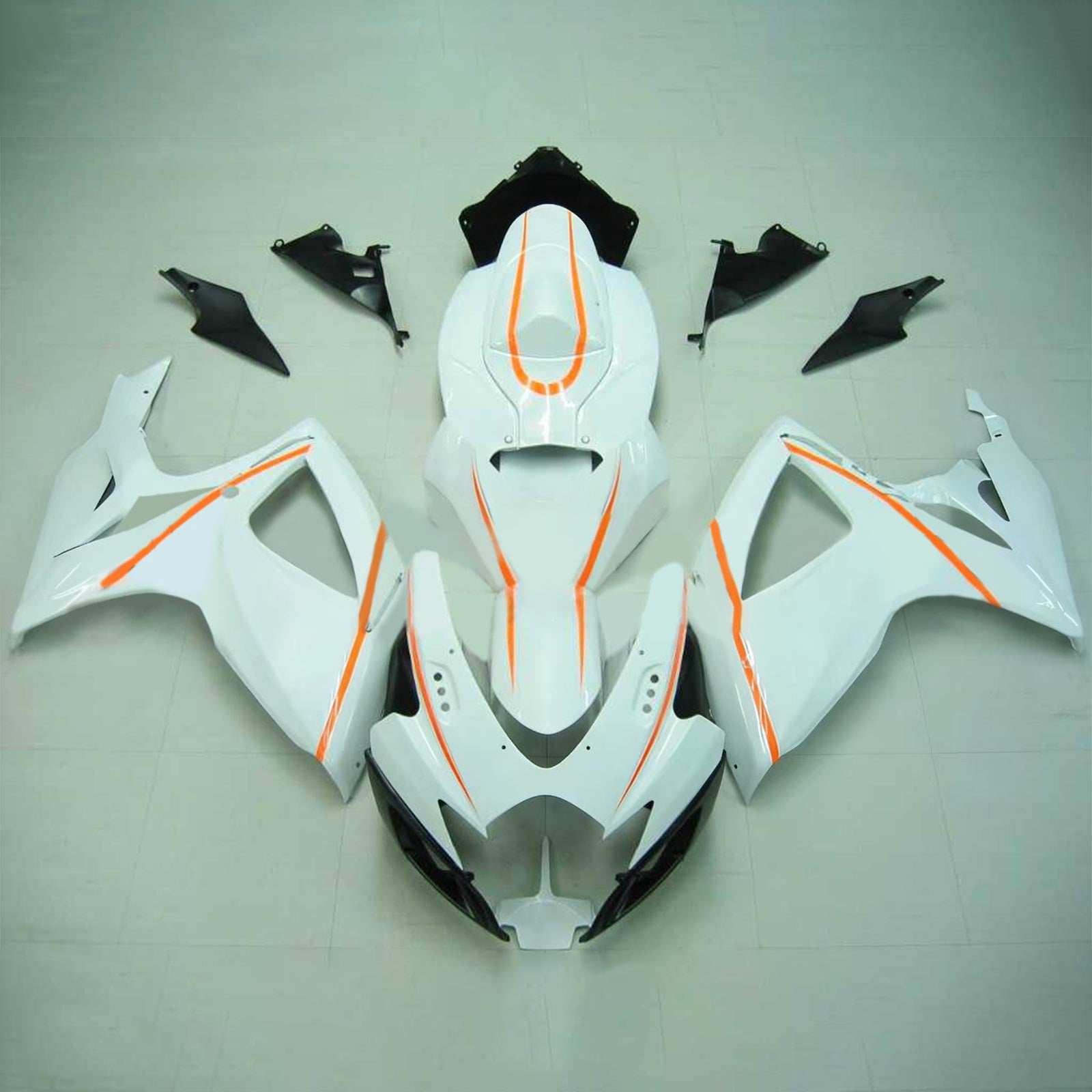 Amotopart 2006-2007 Suzuki GSXR 600/750 Branco&Okit de carenagem de gama