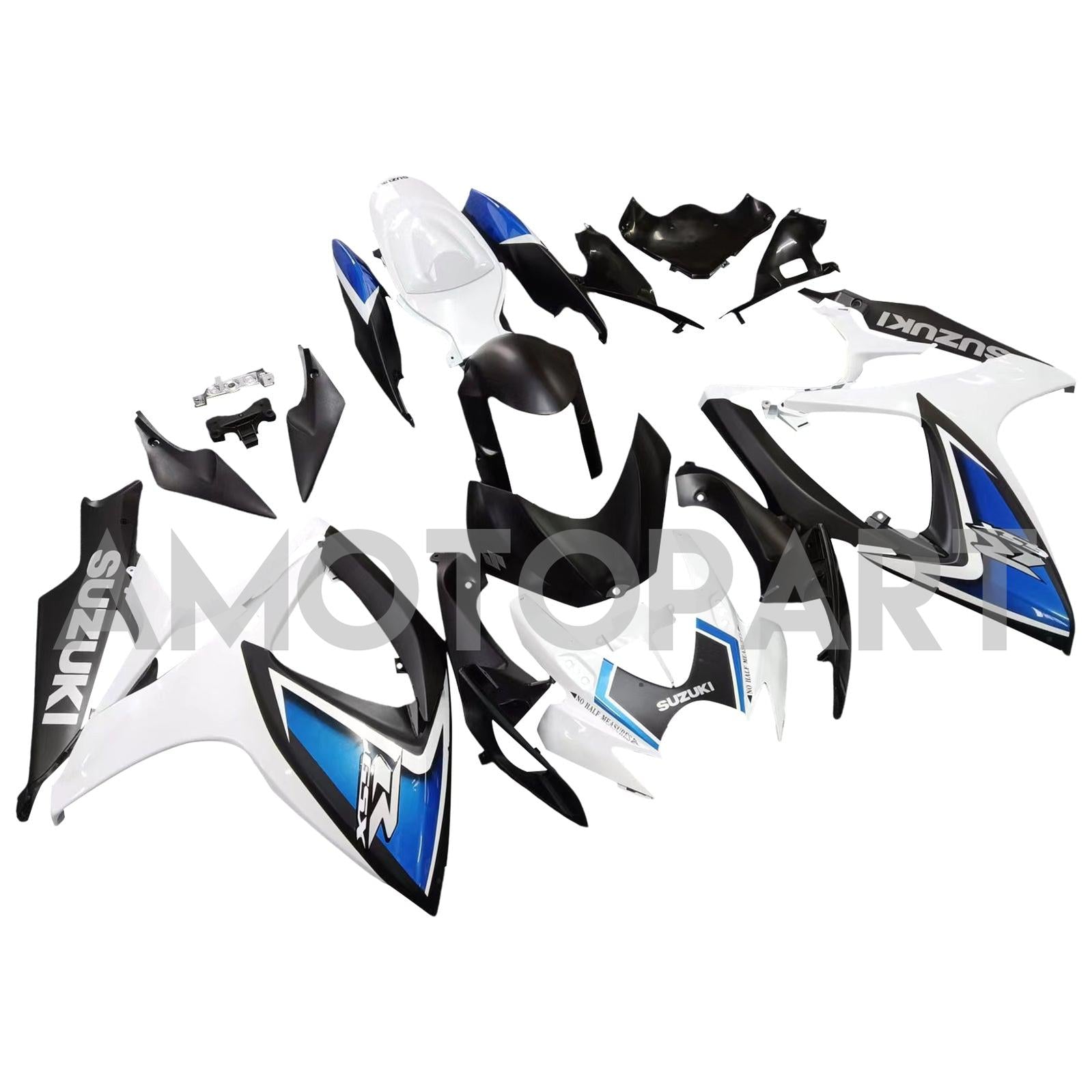 Amotopart 2006–2007 Suzuki GSXR 600/750, Blau&Weißes Style6-Verkleidungskit