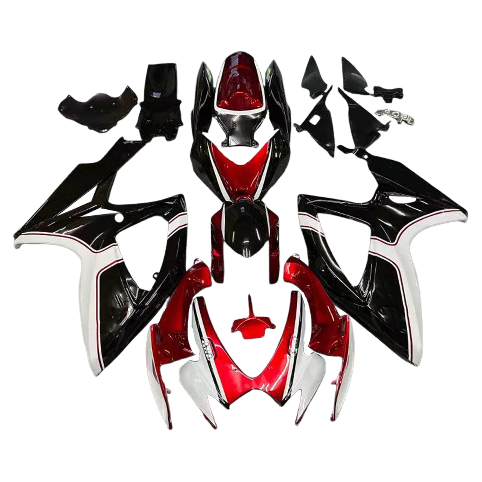 Amotopart 2006-2007 Suzuki GSXR 600/750 Black & Red Beurskit
