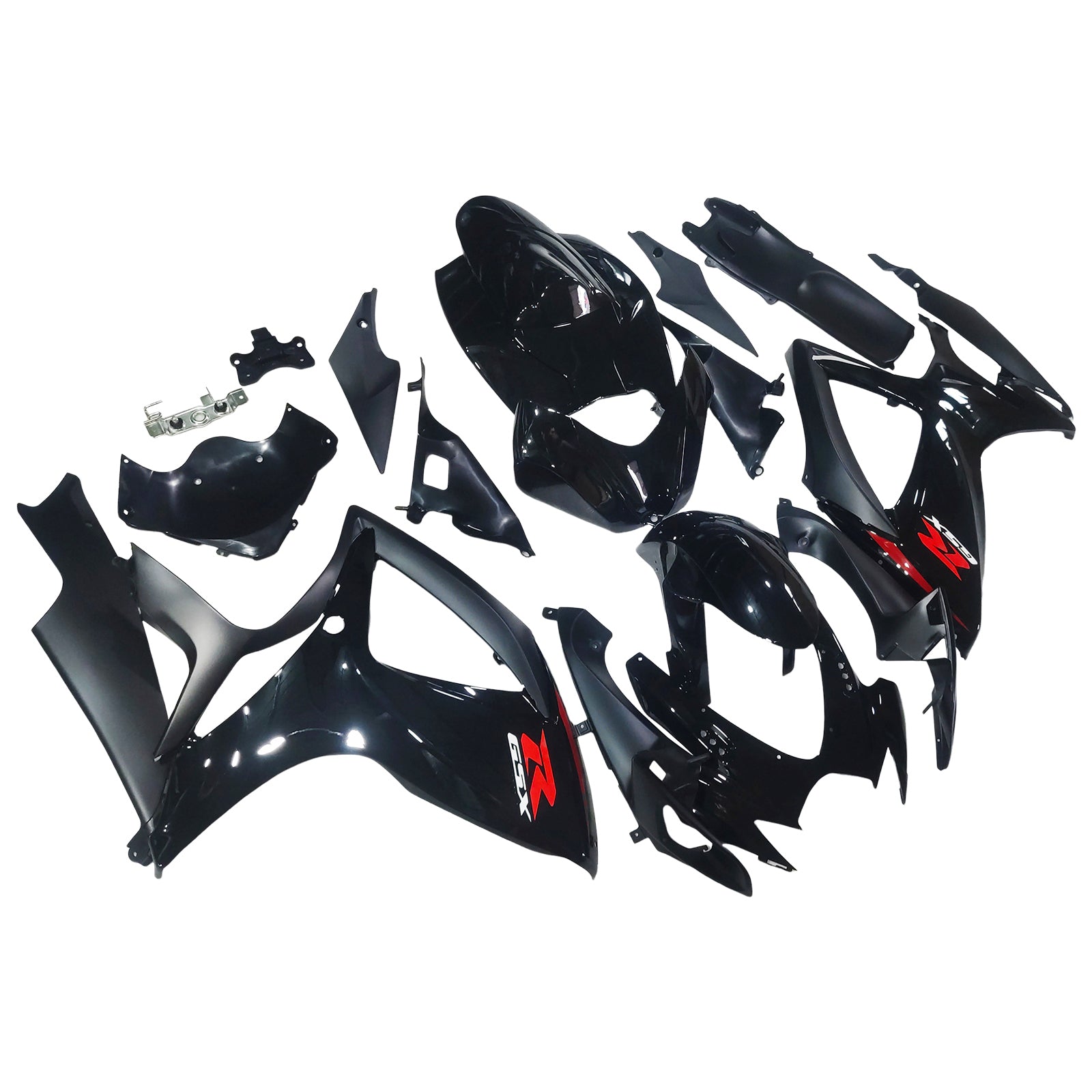 Amotopart 2006-2007 Suzuki GSXR 600/750 K6 Gloss Black Fairing Kit