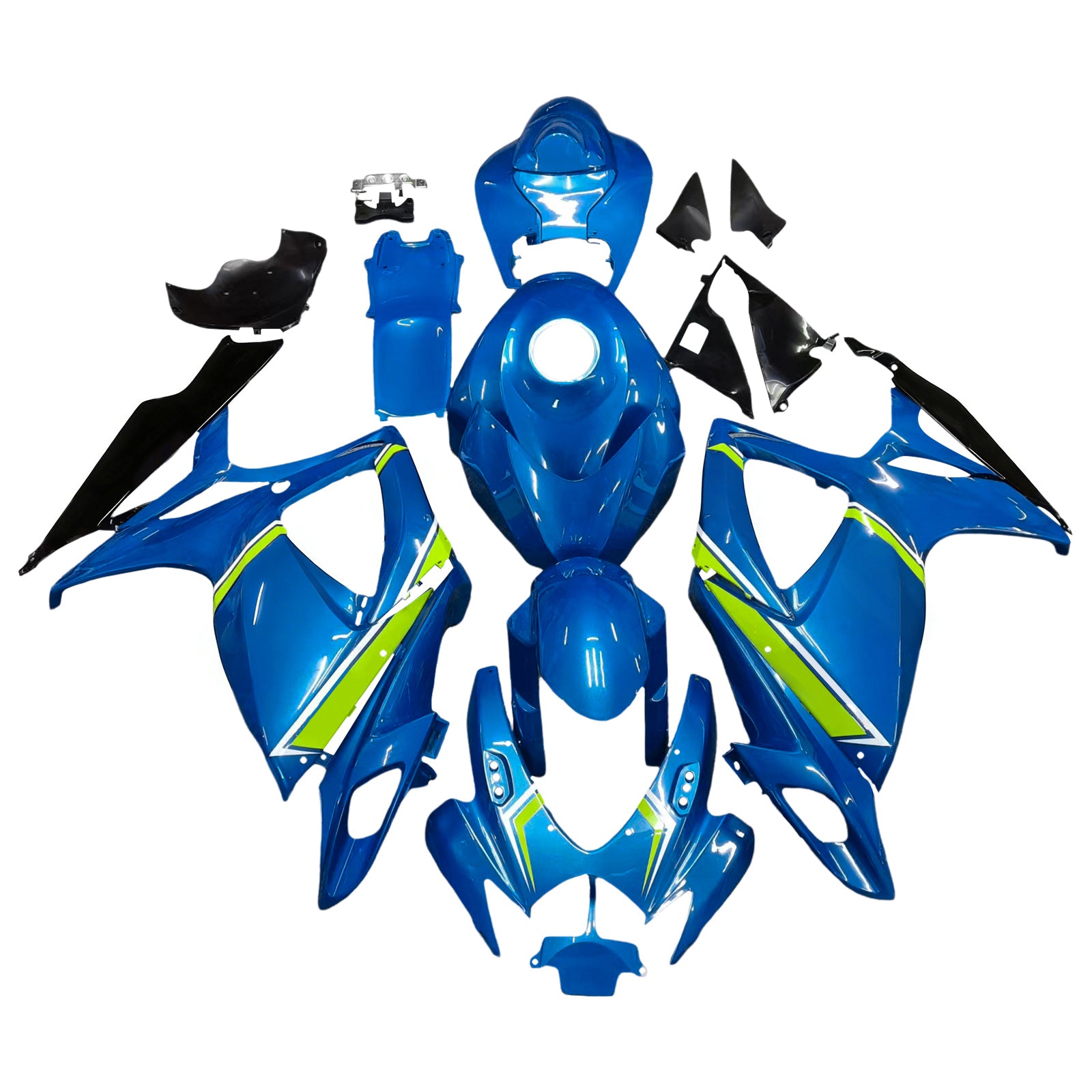 Amotopart 2006-2007 SUZUKI GSXR 600/750 K6 Blue&Yellow Fairing Kit