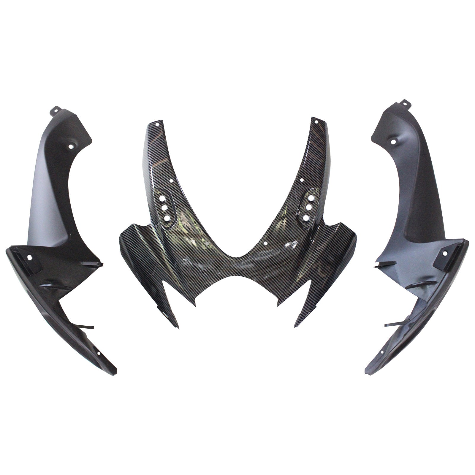 Amotopart 2006-2007 スズキ GSXR 600/750 K6 カーボンファイバー ブラック&ホワイト フェアリングキット