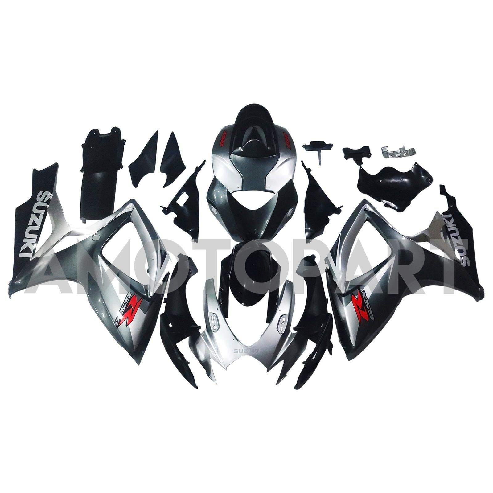 Amotopart 2006-2007 K6 GSXR 600/750 Suzuki Black&Grey Fairing kit