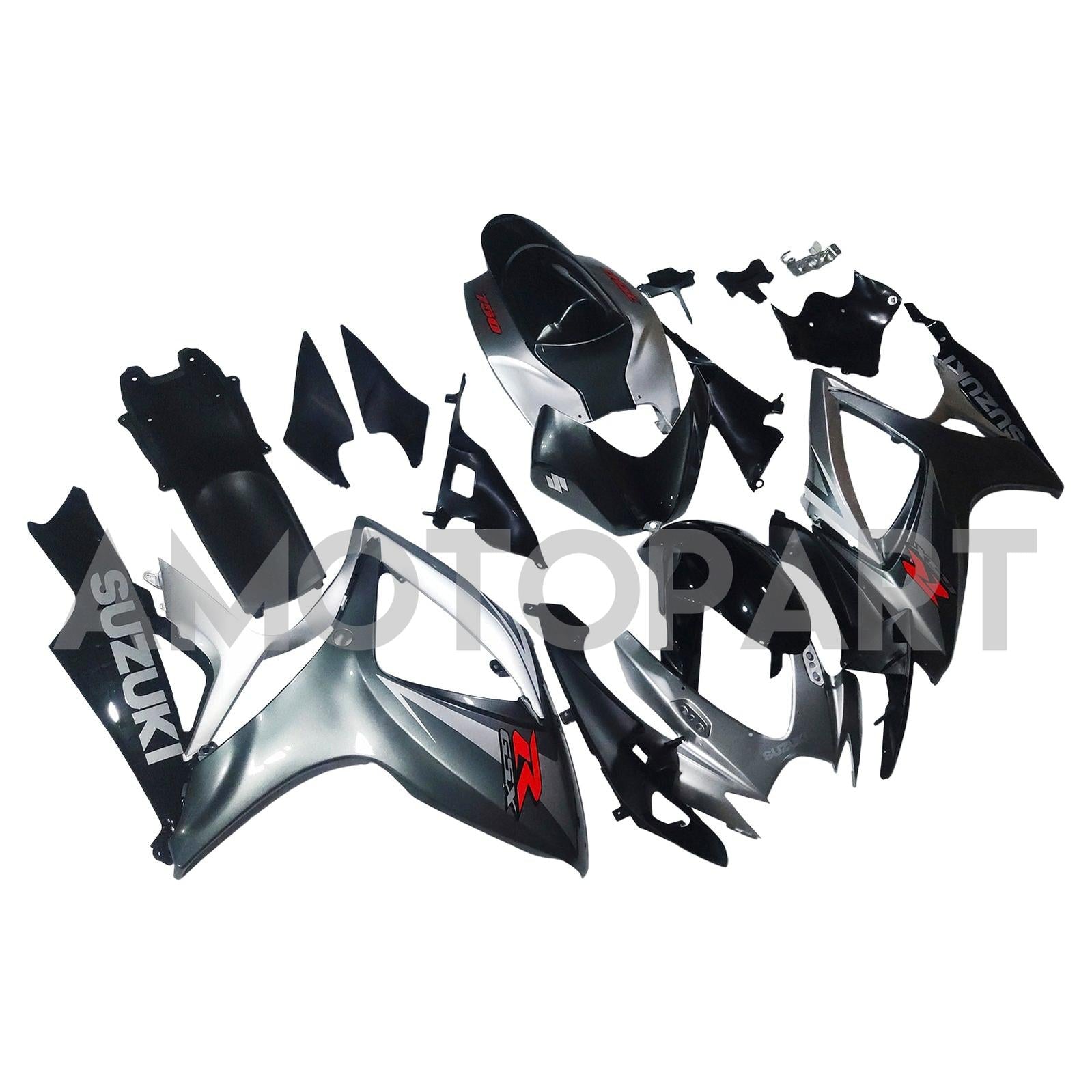 Amotopart 2006-2007 K6 GSXR 600/750 Suzuki Black&Grey Fairing kit