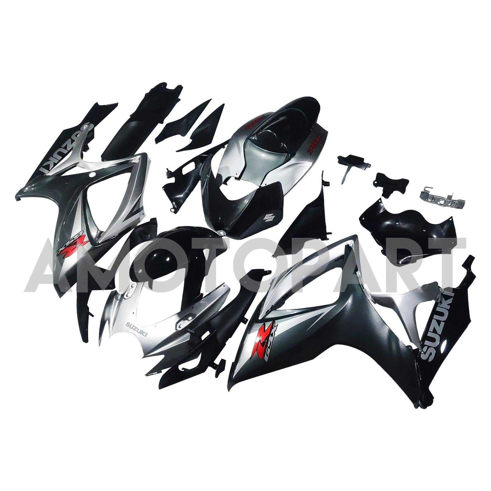 Amotopart 2006-2007 K6 GSXR 600/750 Suzuki Black&Grey Fairing kit
