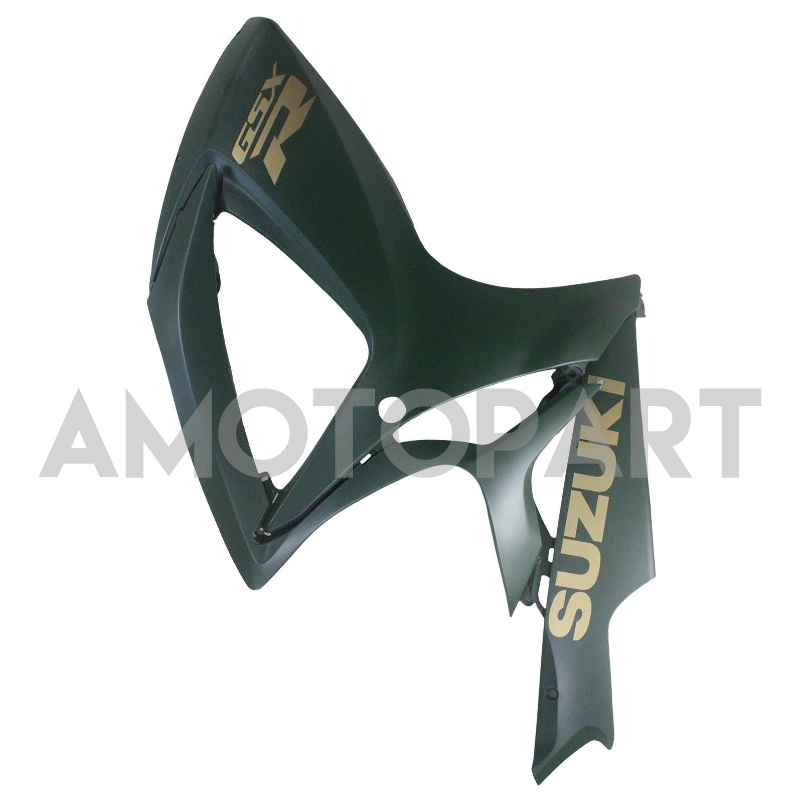 Amotopart 2006-2007 K6 GSXR 600/750 Suzuki Matte Green mit Gold Logo Abzugskit
