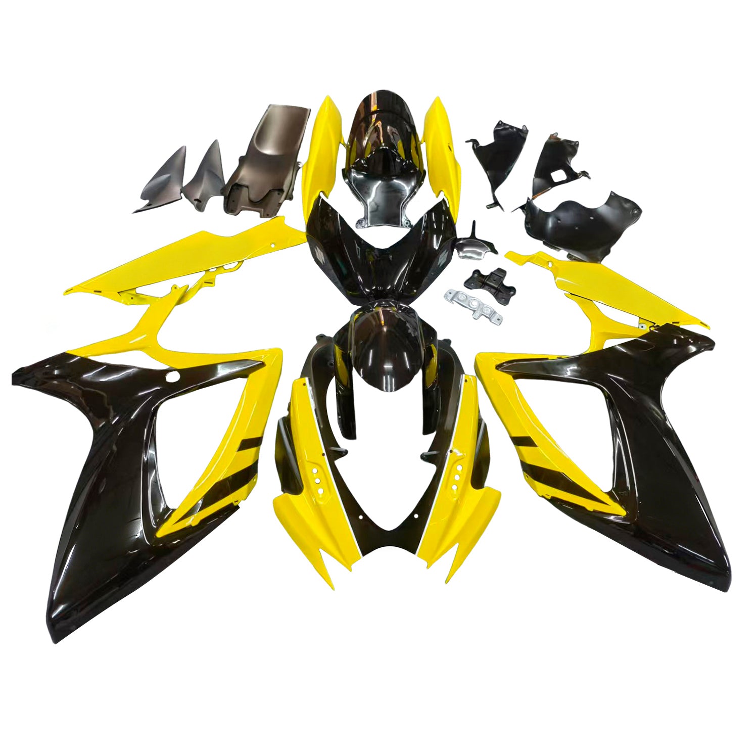 Amotopart 2006-2007 K6 GSXR 600/750 Suzuki Yellow&Black Fairing kit