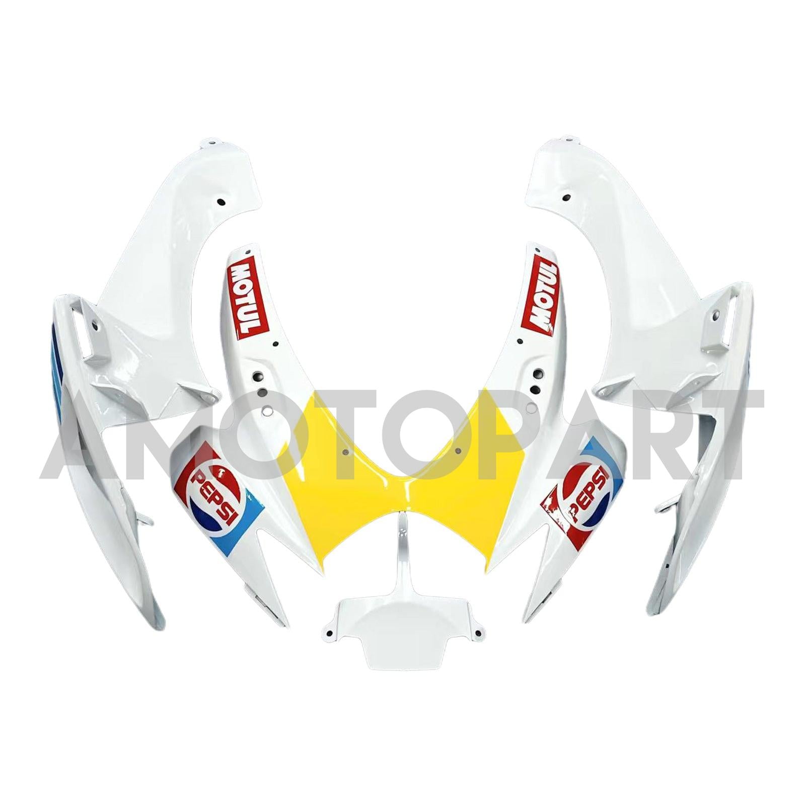 Amotopart 2006-2007 K6 GSXR 600/750 Suzuki Bianco con kit carena rossa