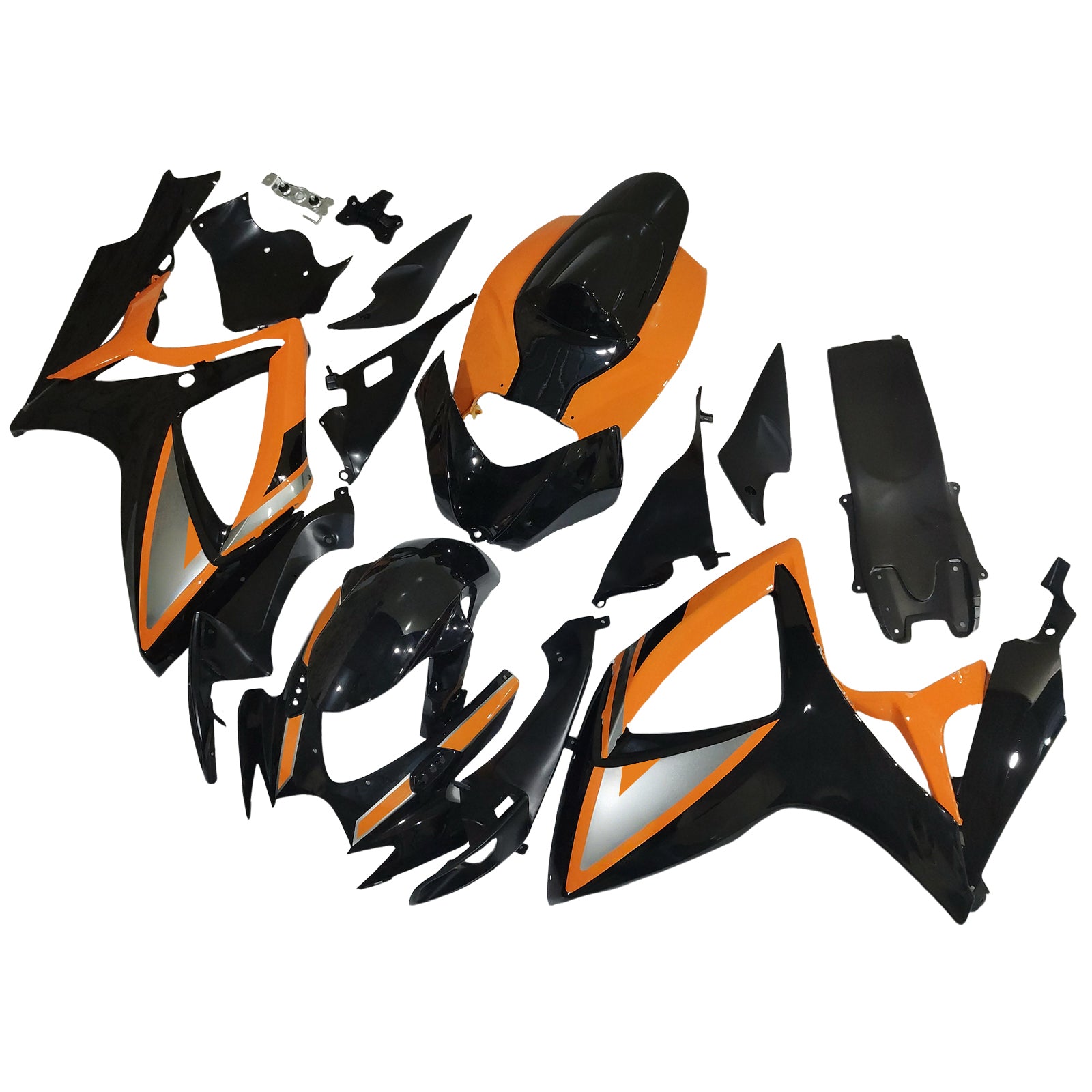 Amotopart 2006-2007 K6 GSXR 600/750 Suzuki Black&Orange Fairing kit