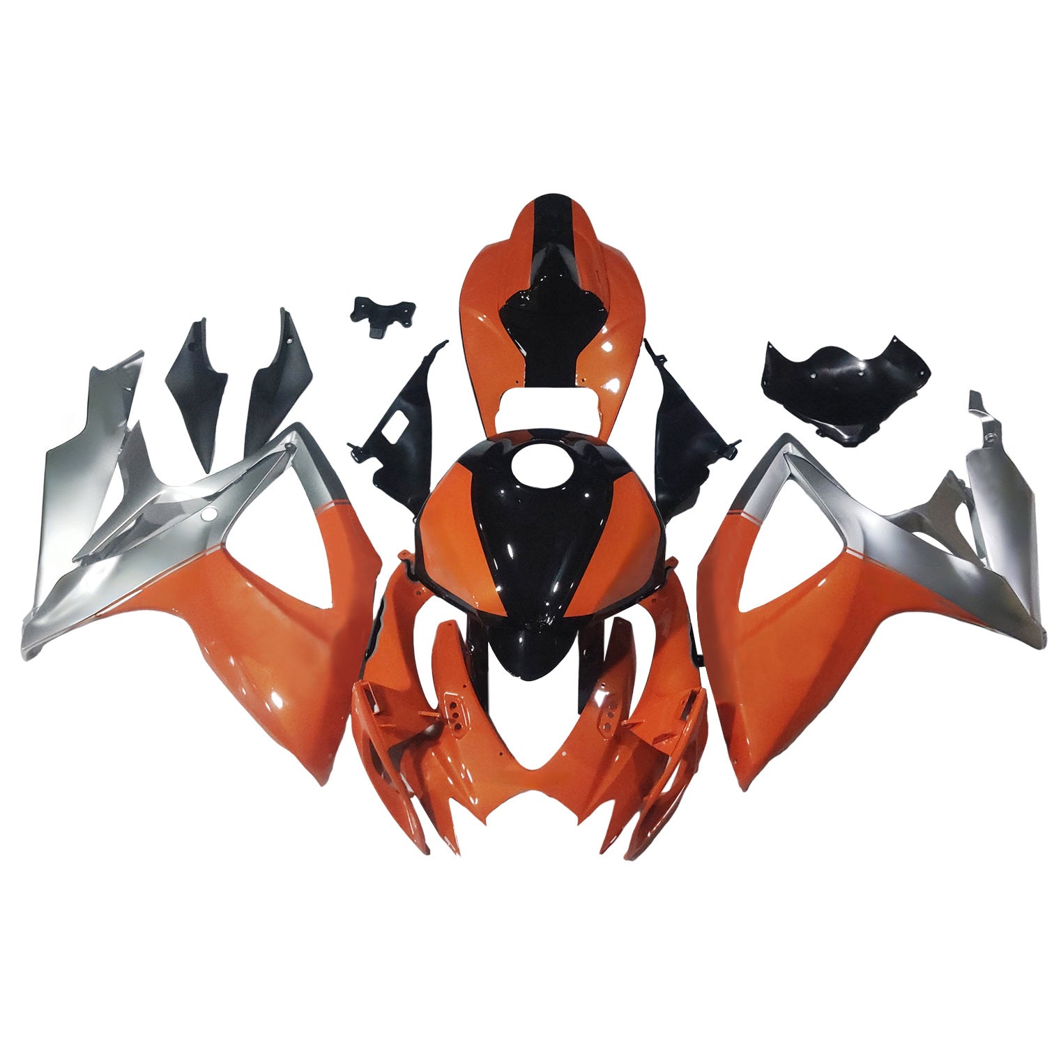 Amotopart 2006-2007 スズキ GSXR 600/750 ブル オレンジ シルバー フェアリングキット