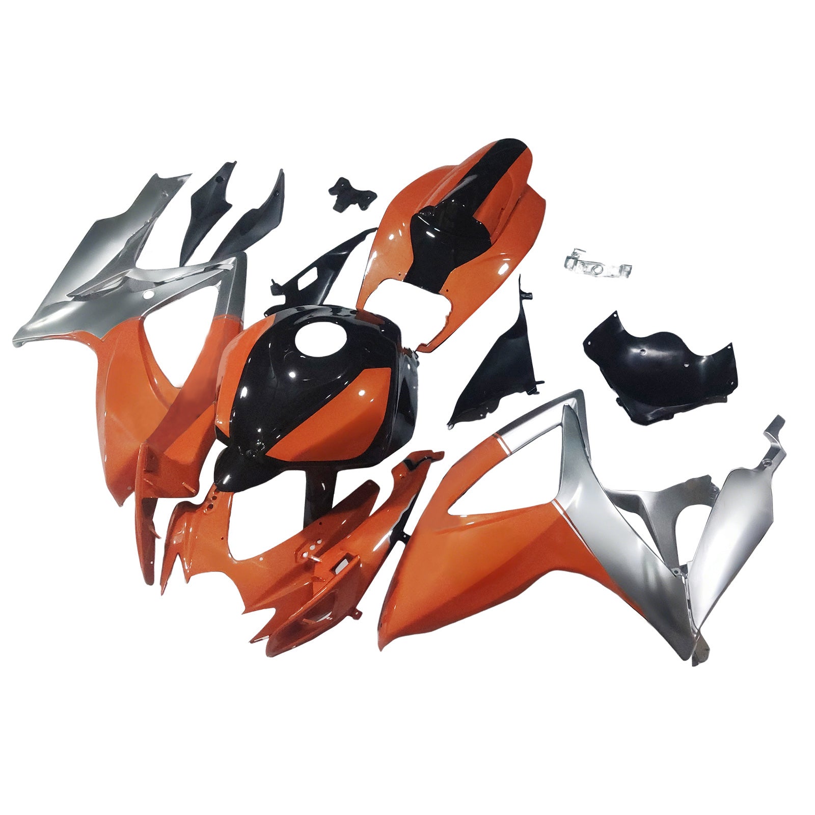 Amotopart 2006-2007 スズキ GSXR 600/750 ブル オレンジ シルバー フェアリングキット