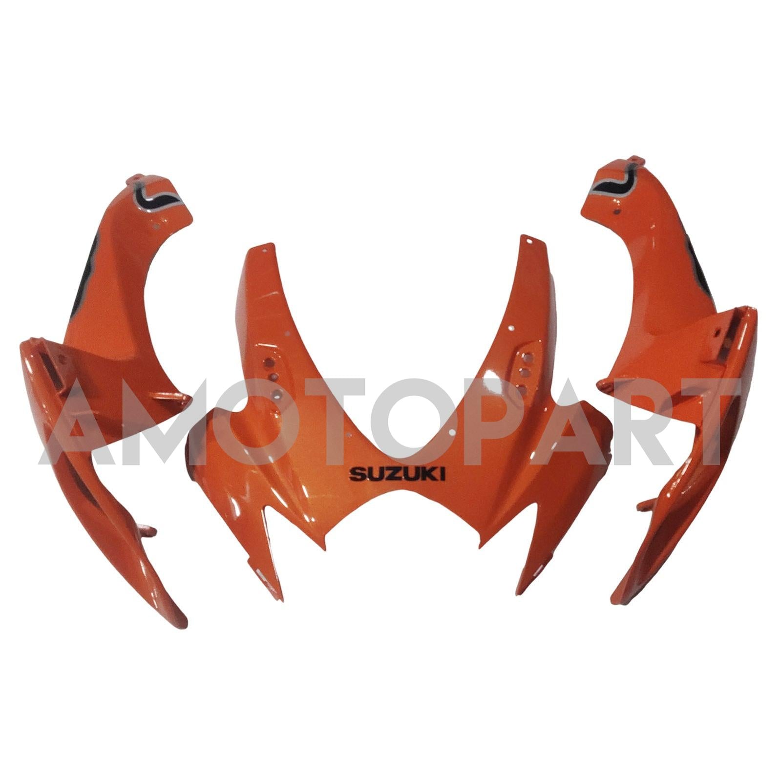 Amotopart 2006–2007 Suzuki GSXR 600/750 Bull Orange Sliver Verkleidungsset