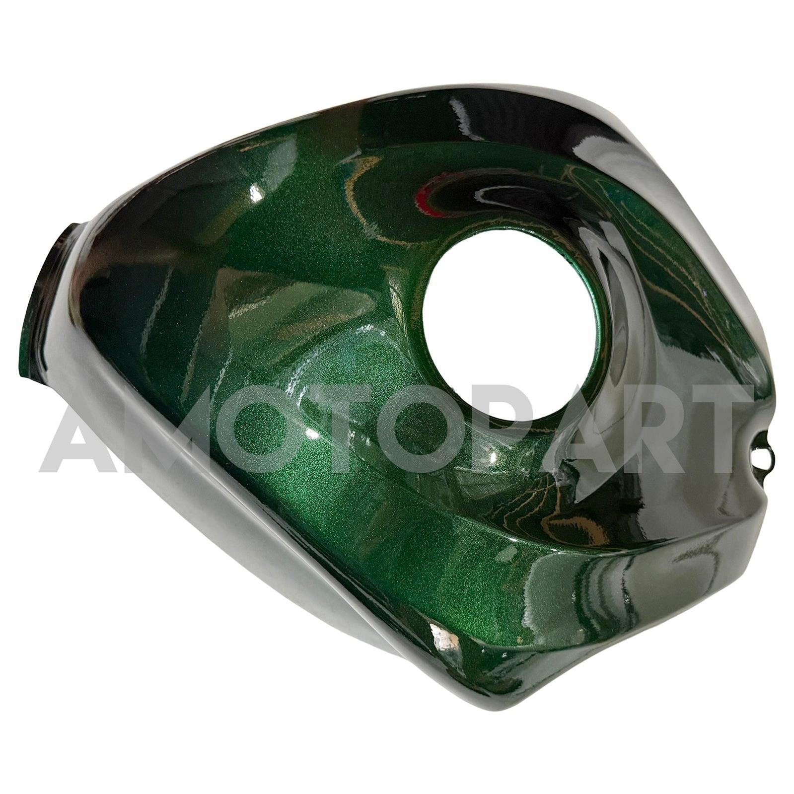 Amotopart 2006-2007 Suzuki GSXR 600/750 Dark Green & Carbon Fiber Fairing Kit