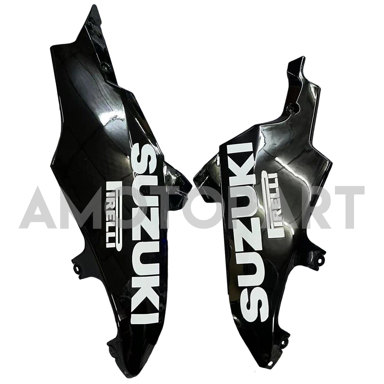 Amotopart 2008-2010 Suzuki GSXR 600/750 K8 White with Black Accent Fairing Kit