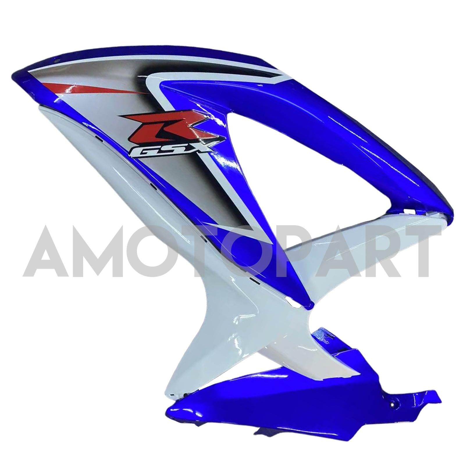 Amotopart Suzuki 2008-2010 Gsxr 600/750 Blue White Fairing Kit
