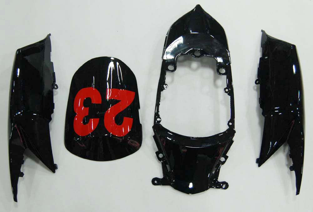 Amotopart 2008-2010 Suzuki GSXR 600/750 Black White Fairing Kit