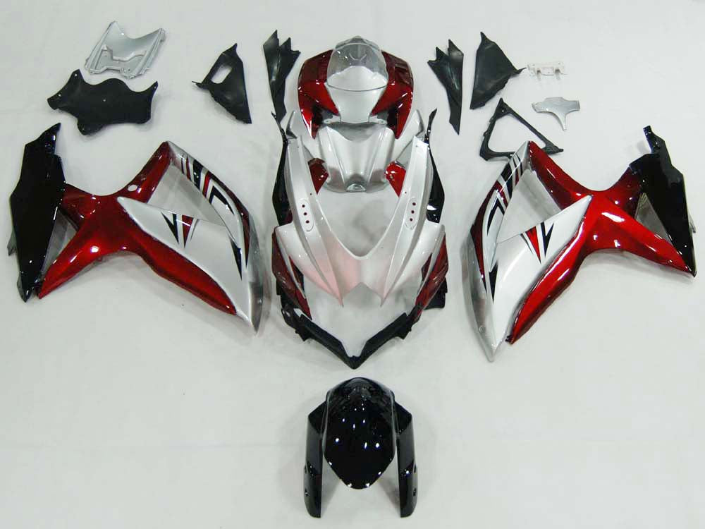 Amotopart Kit carena rossa Suzuki GSXR 600/750 2008-2010