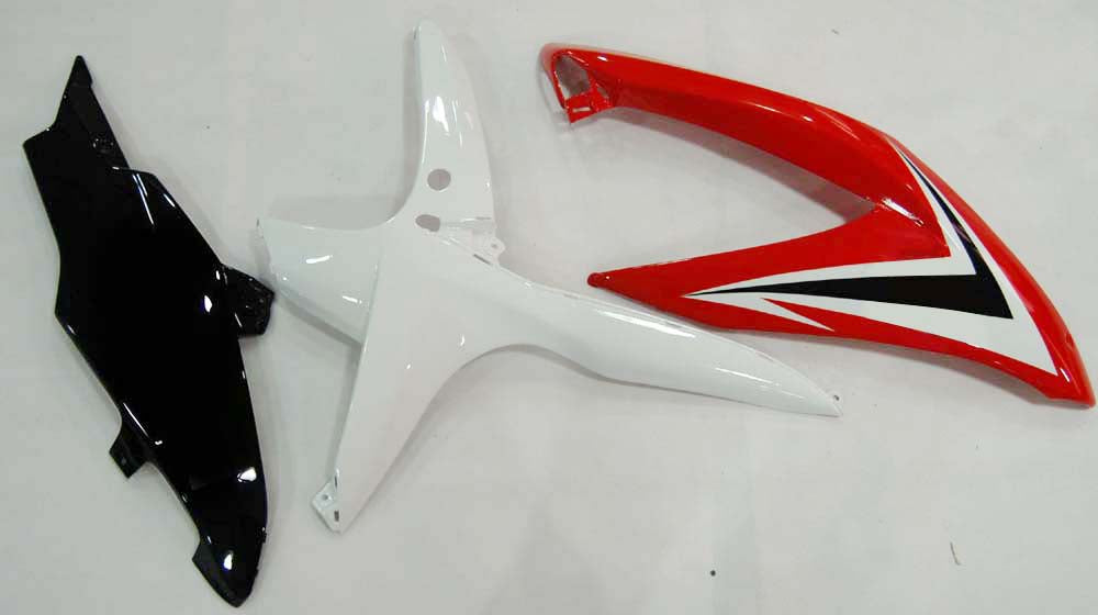 Amotopart 2008-2010 Suzuki GSXR 600/750 White Red Fairing Kit