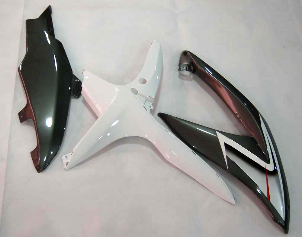 Amotopart 2008-2010 Suzuki GSXR 600/750 Grey Black Fairing Kit