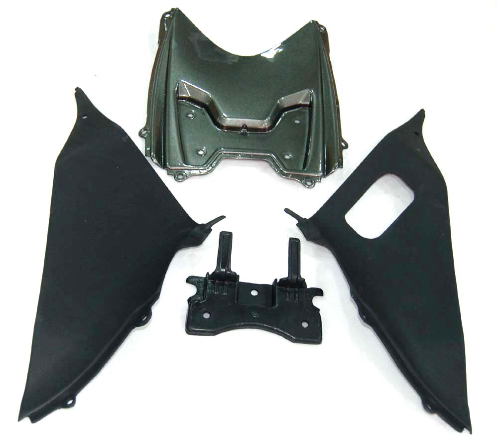 Amotopart 2008-2010 Suzuki GSXR 600/750 Grey Black Fairing Kit
