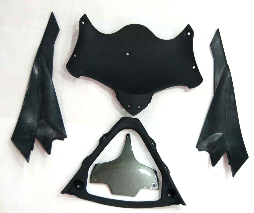 Amotopart 2008-2010 Suzuki GSXR 600/750 Grey Black Fairing Kit