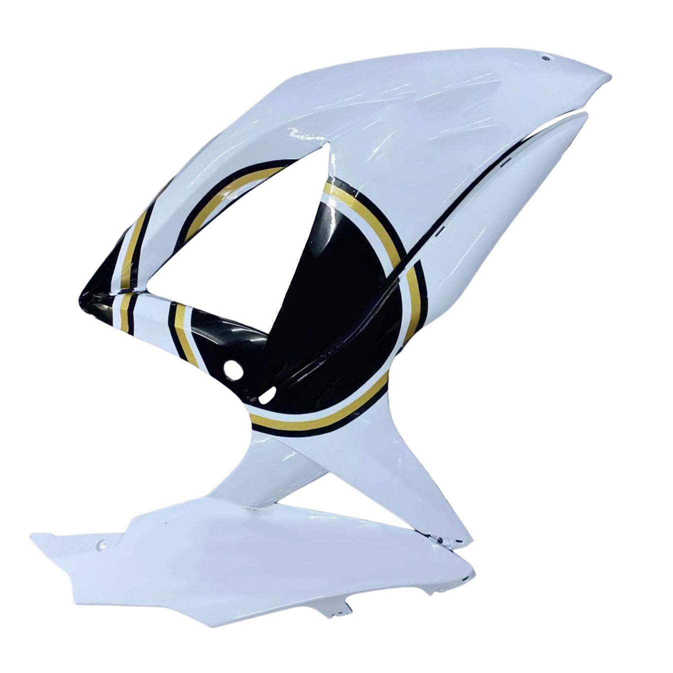 Amotopart 2008-2010 Suzuki GSXR 600/750 White Black Fairing Kit
