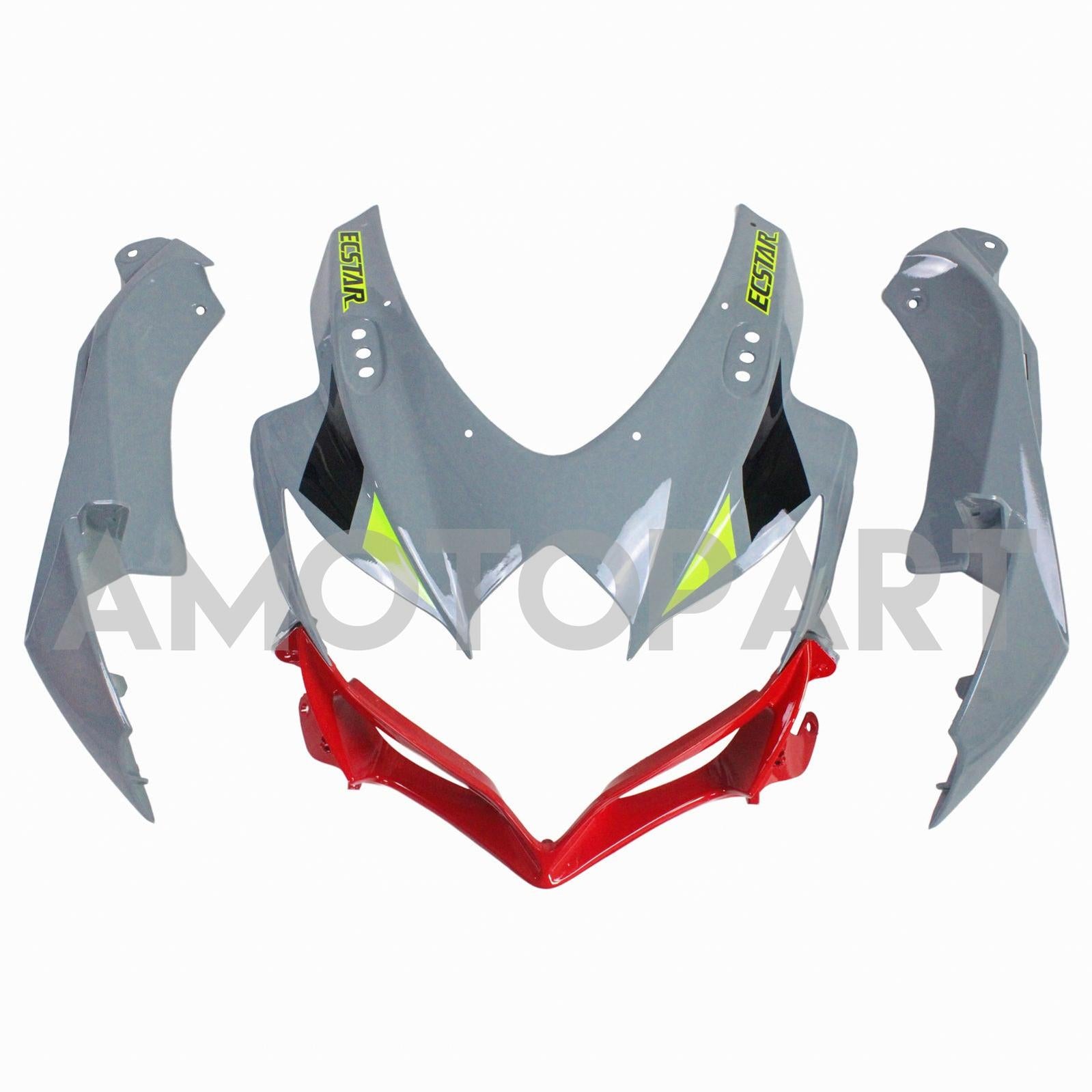 Amotopart 2008-2010 Suzuki GSXR600/750 Kit cinza e amarelo